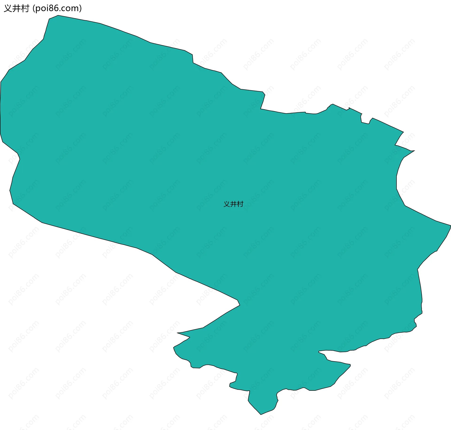 义井村边界地图