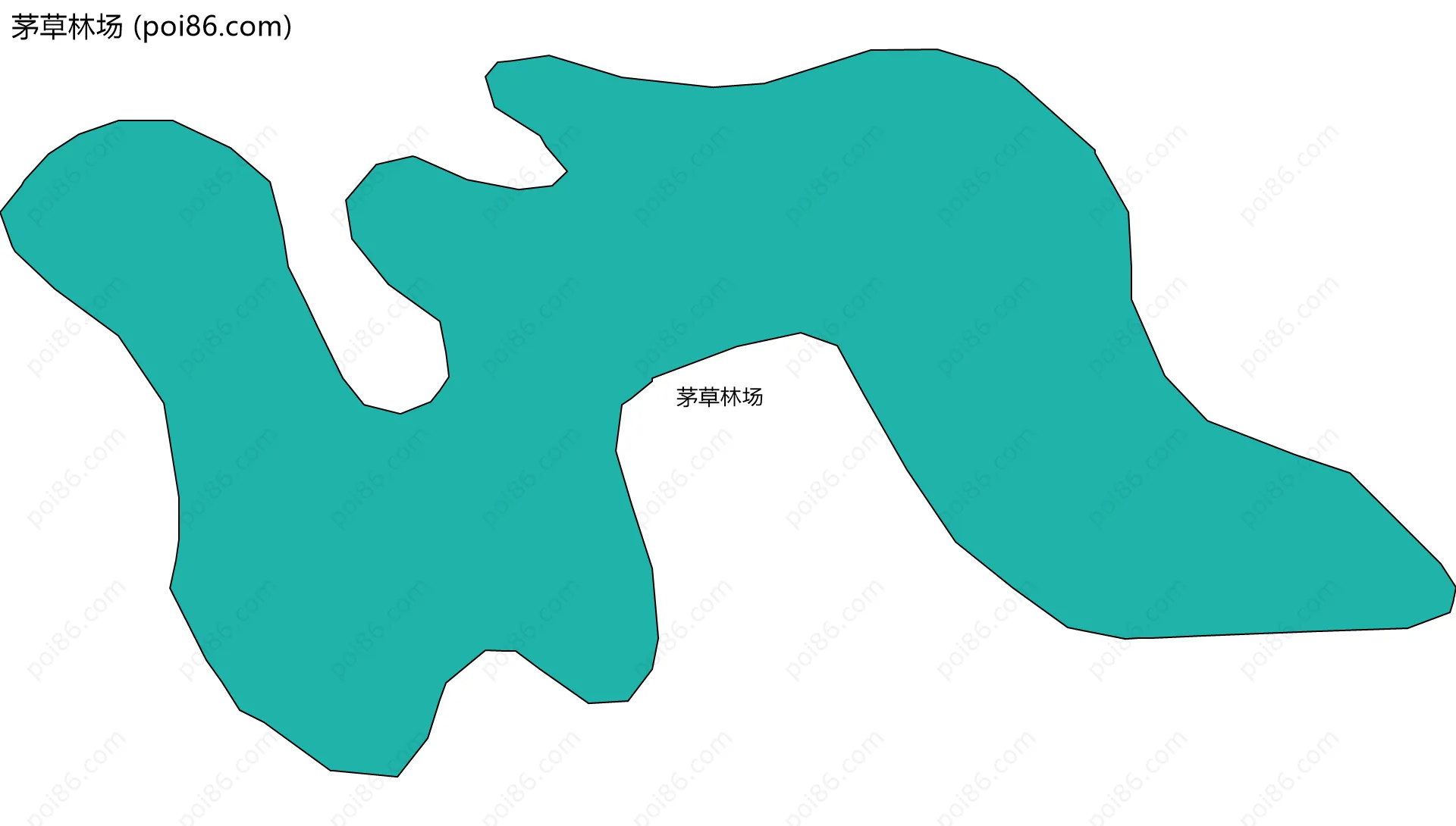 茅草林场边界地图