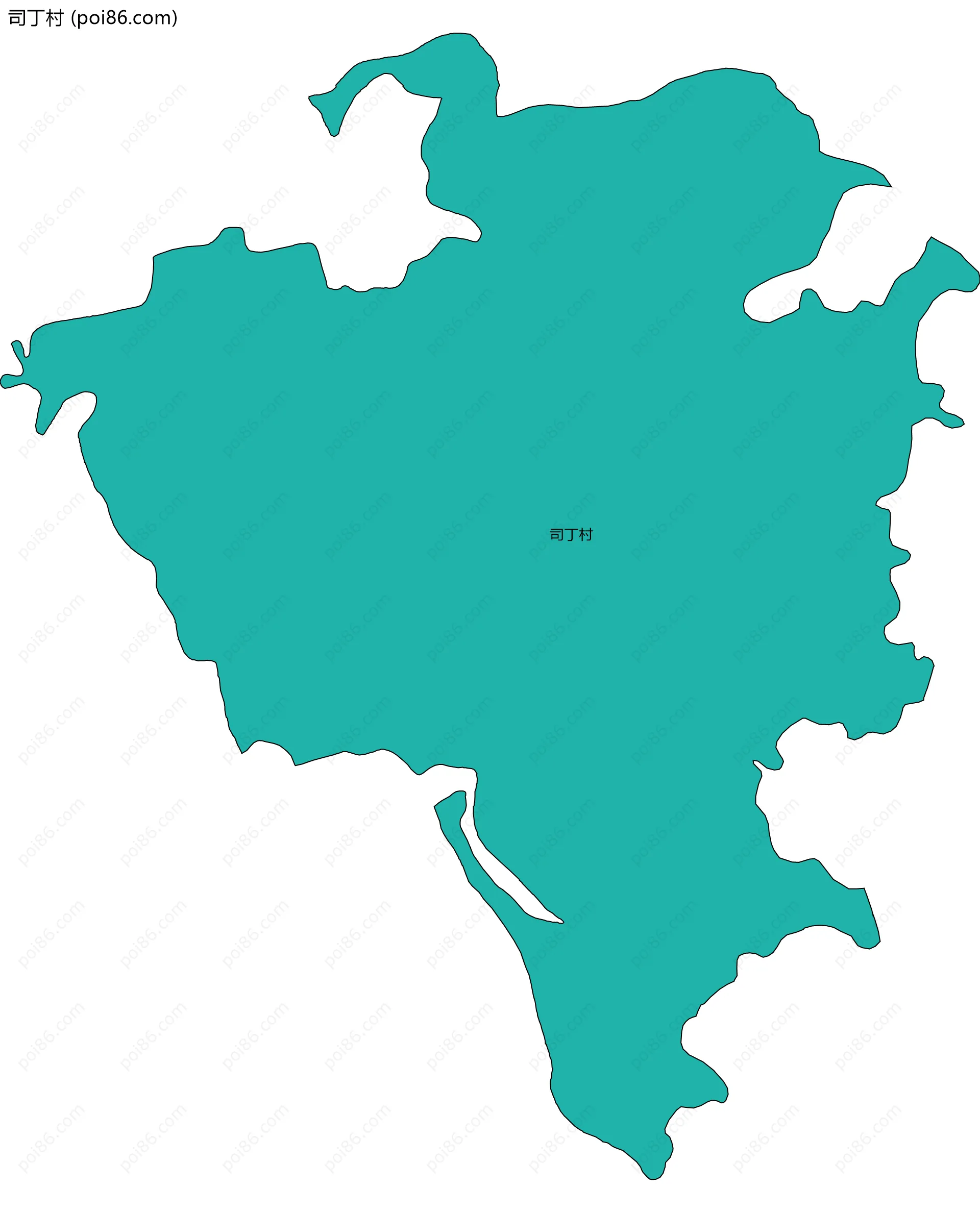 司丁村边界地图