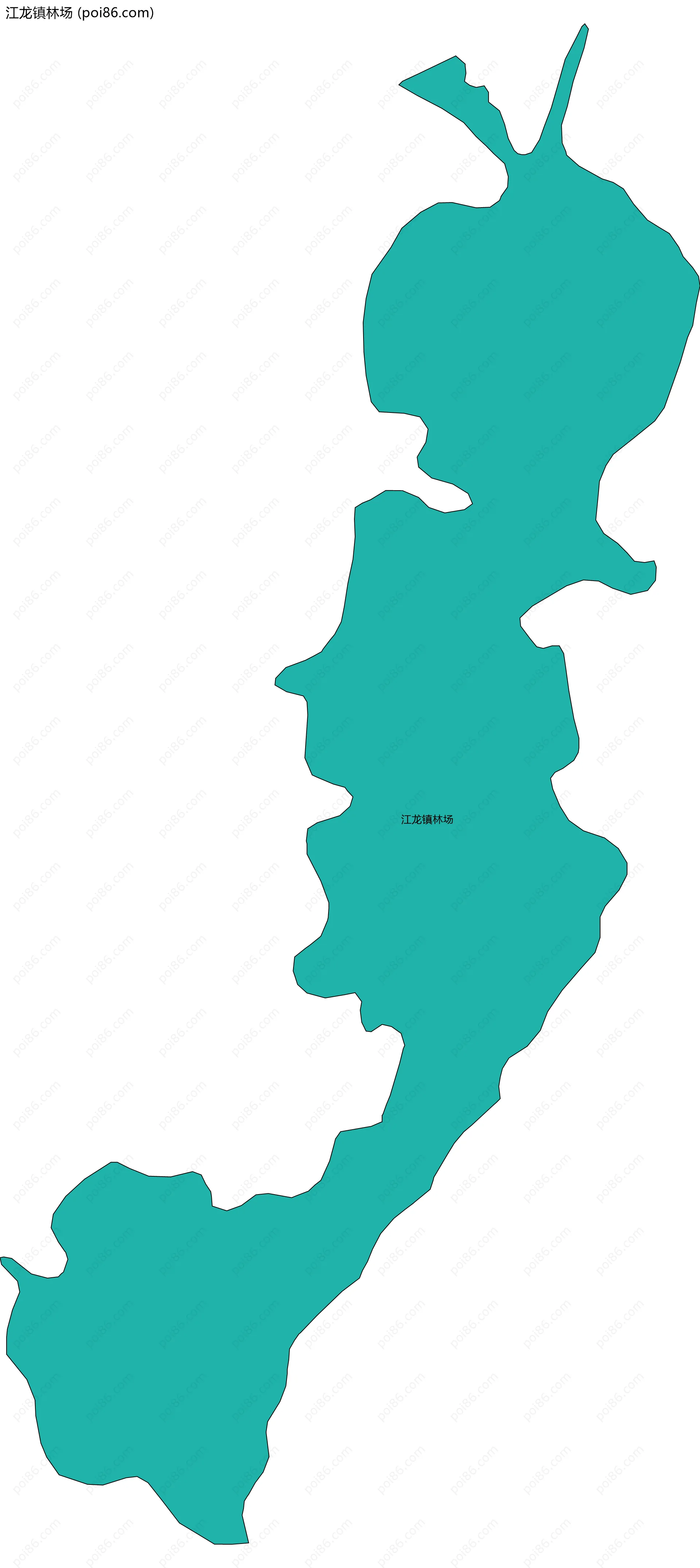江龙镇林场边界地图