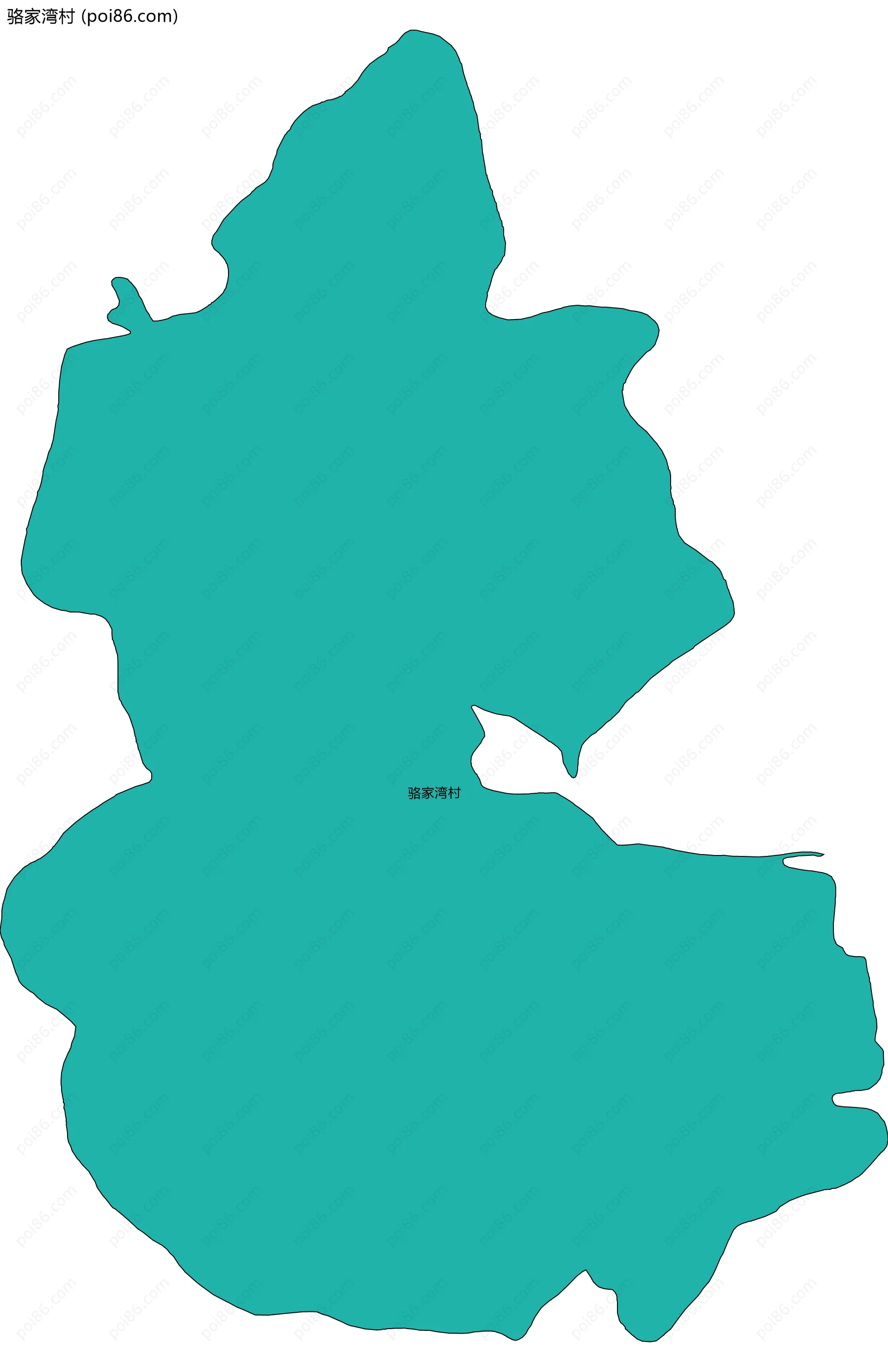 骆家湾村边界地图