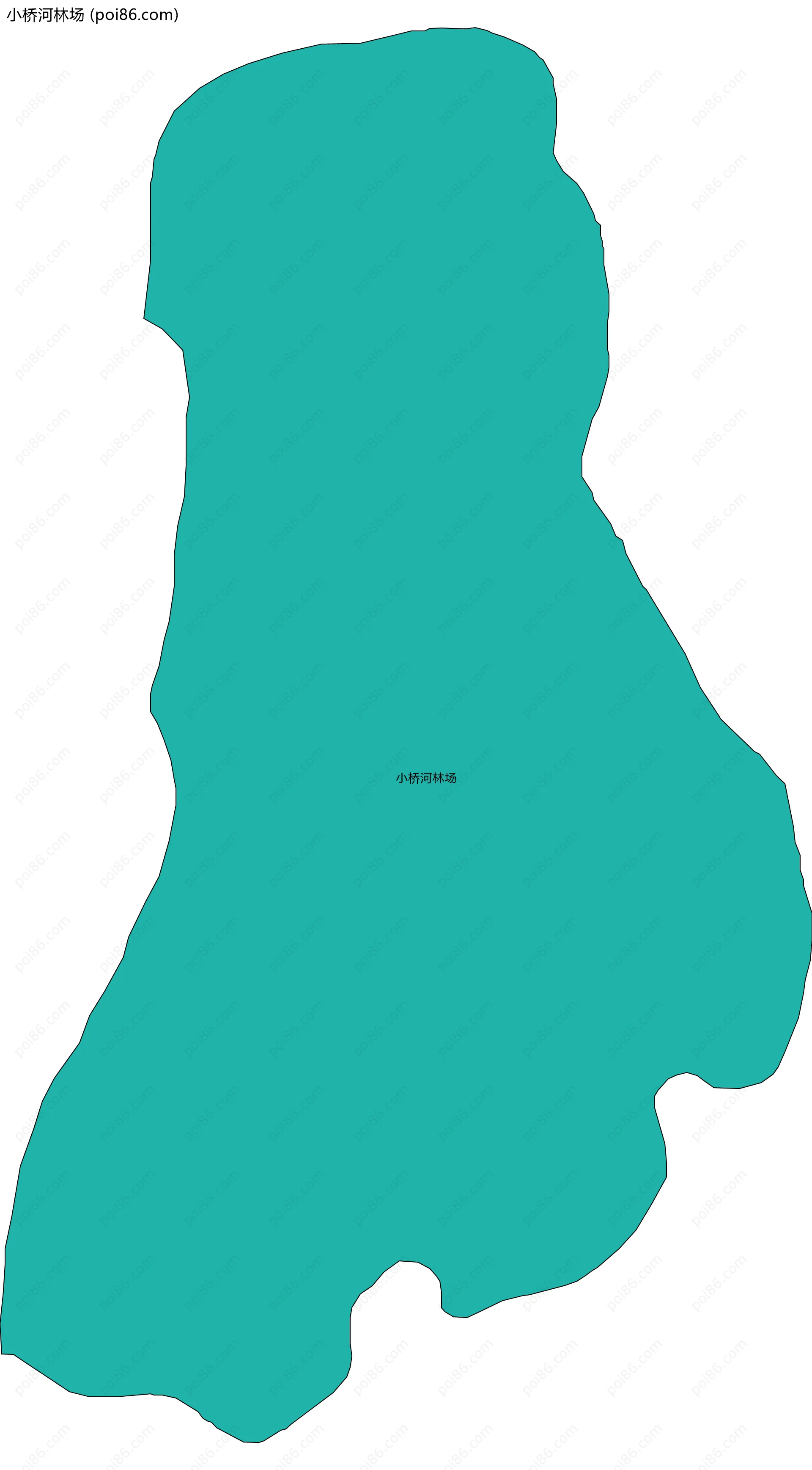 小桥河林场边界地图