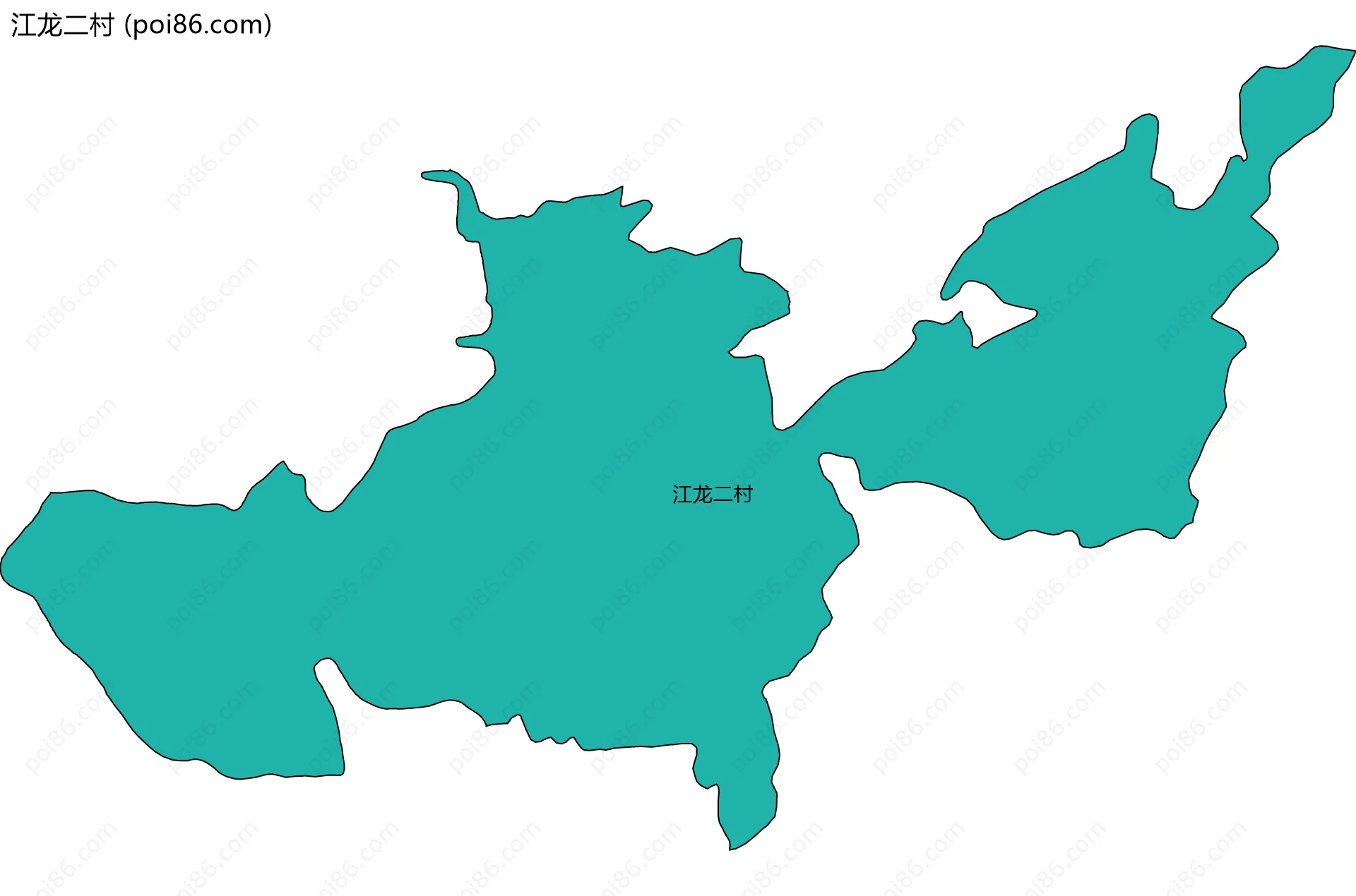 江龙二村边界地图