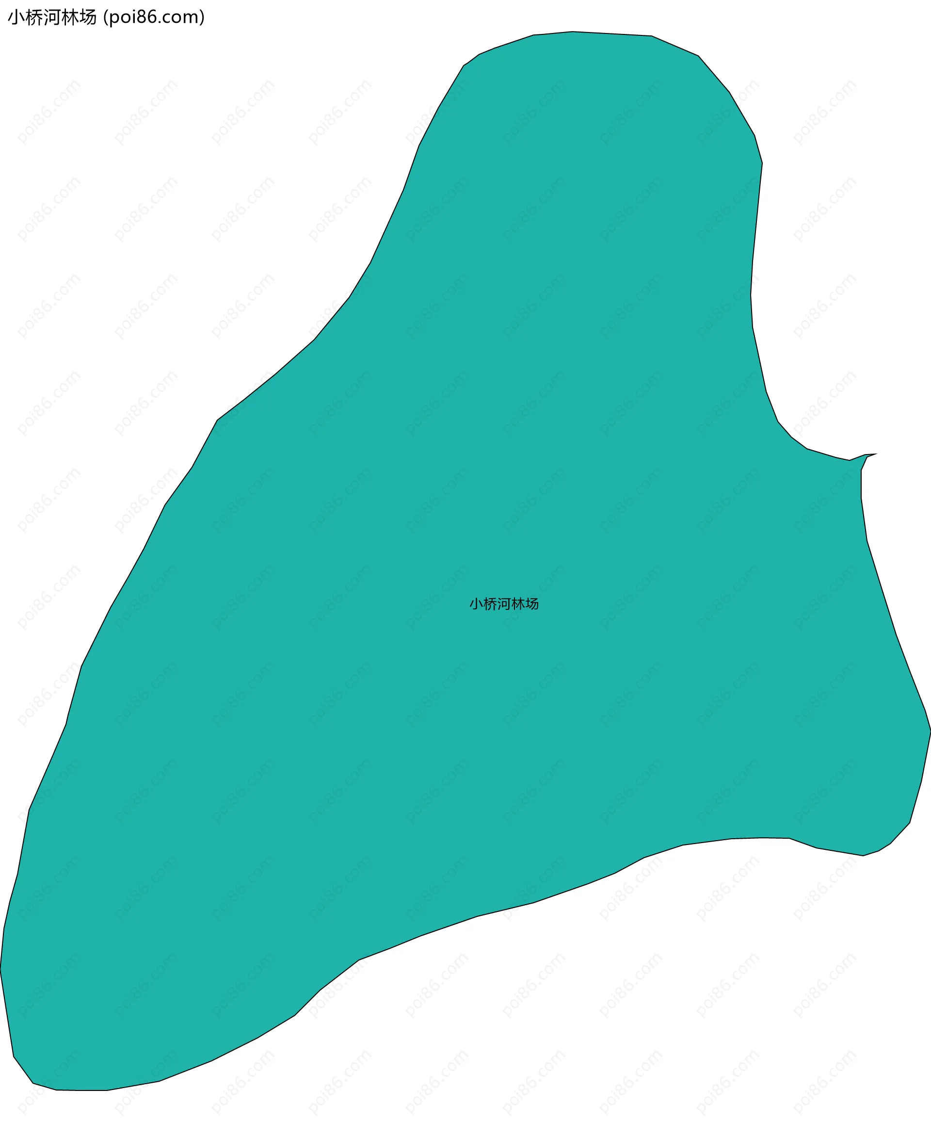 小桥河林场边界地图