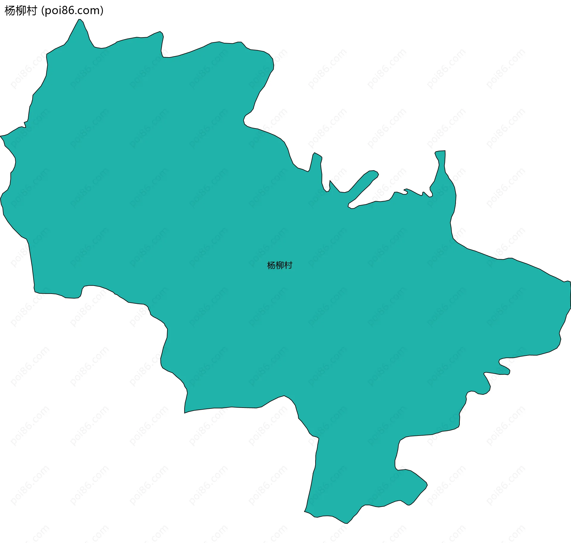 杨柳村边界地图