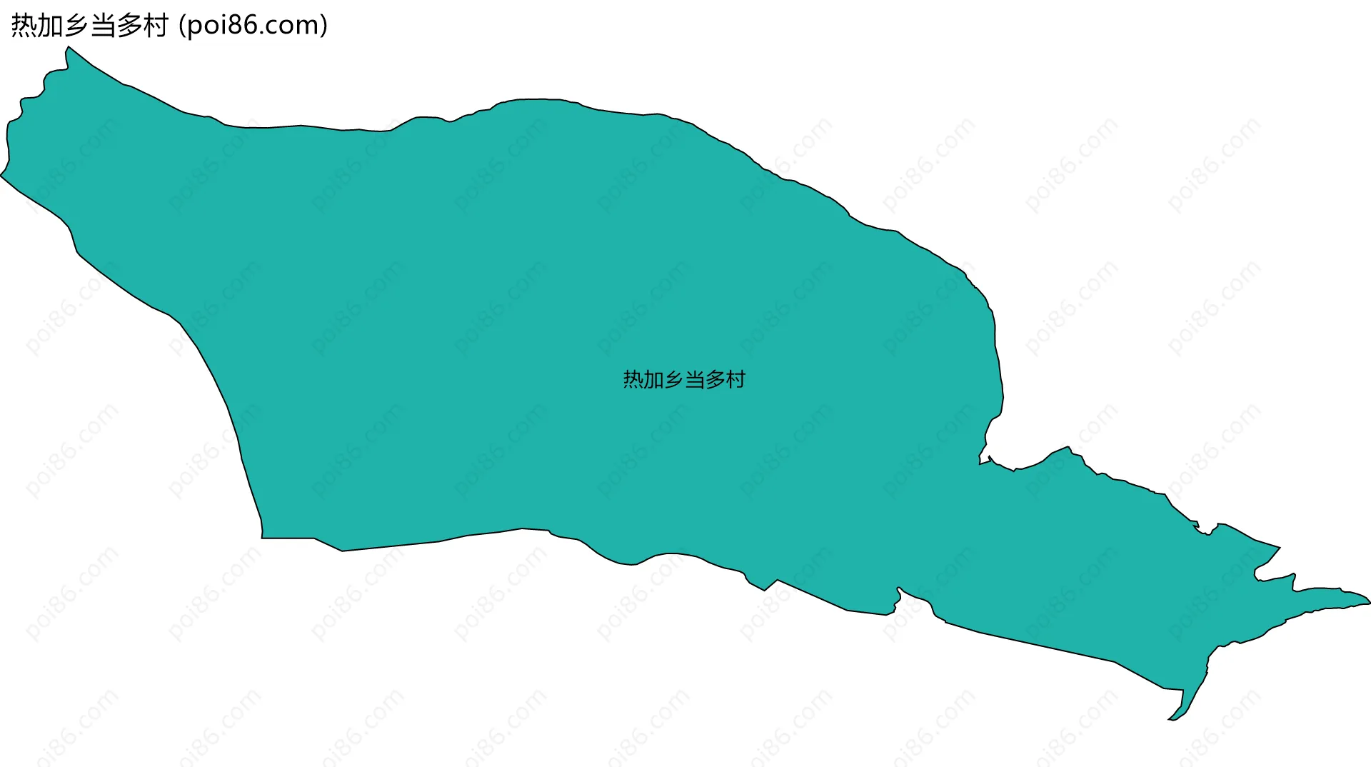 热加乡当多村边界地图