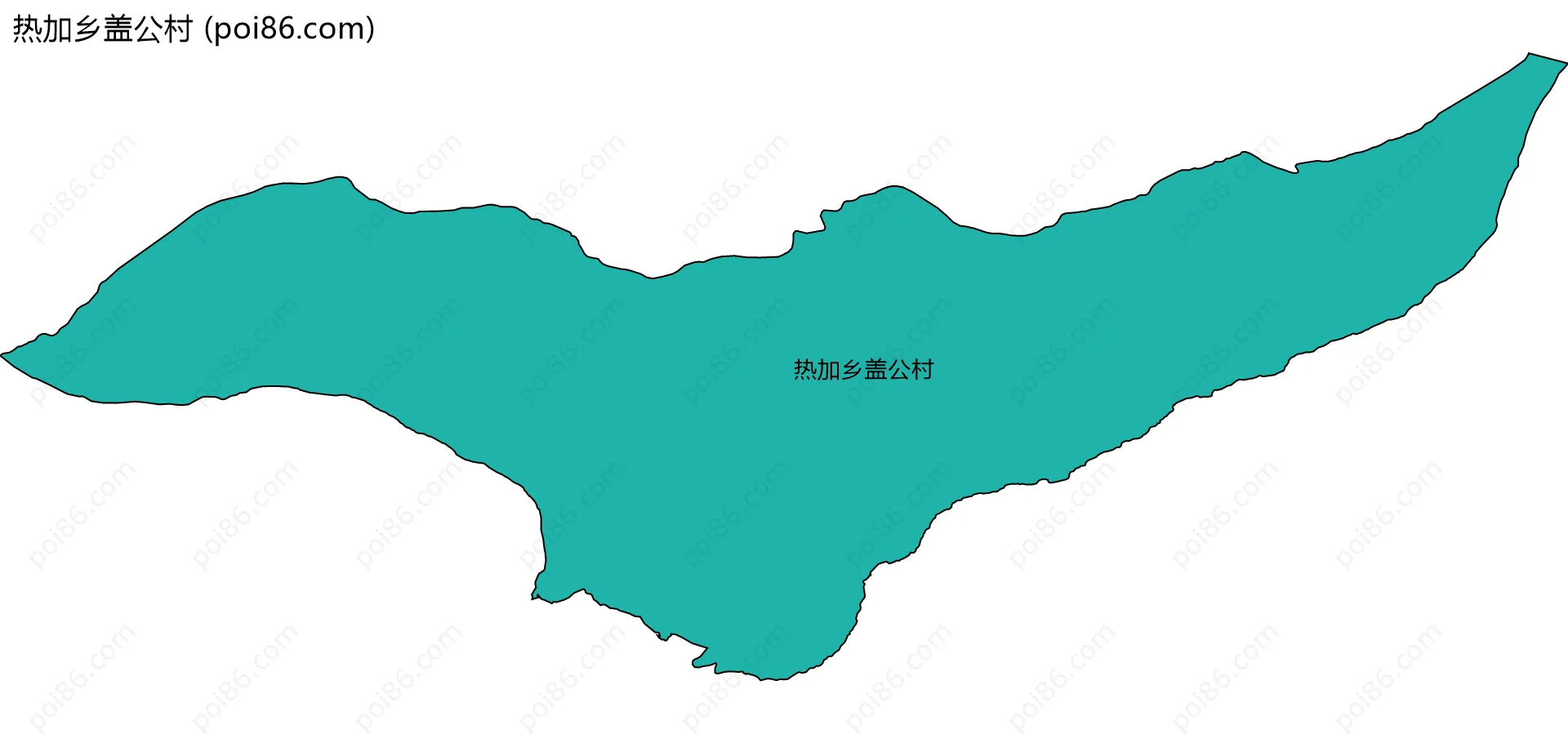 热加乡盖公村边界地图