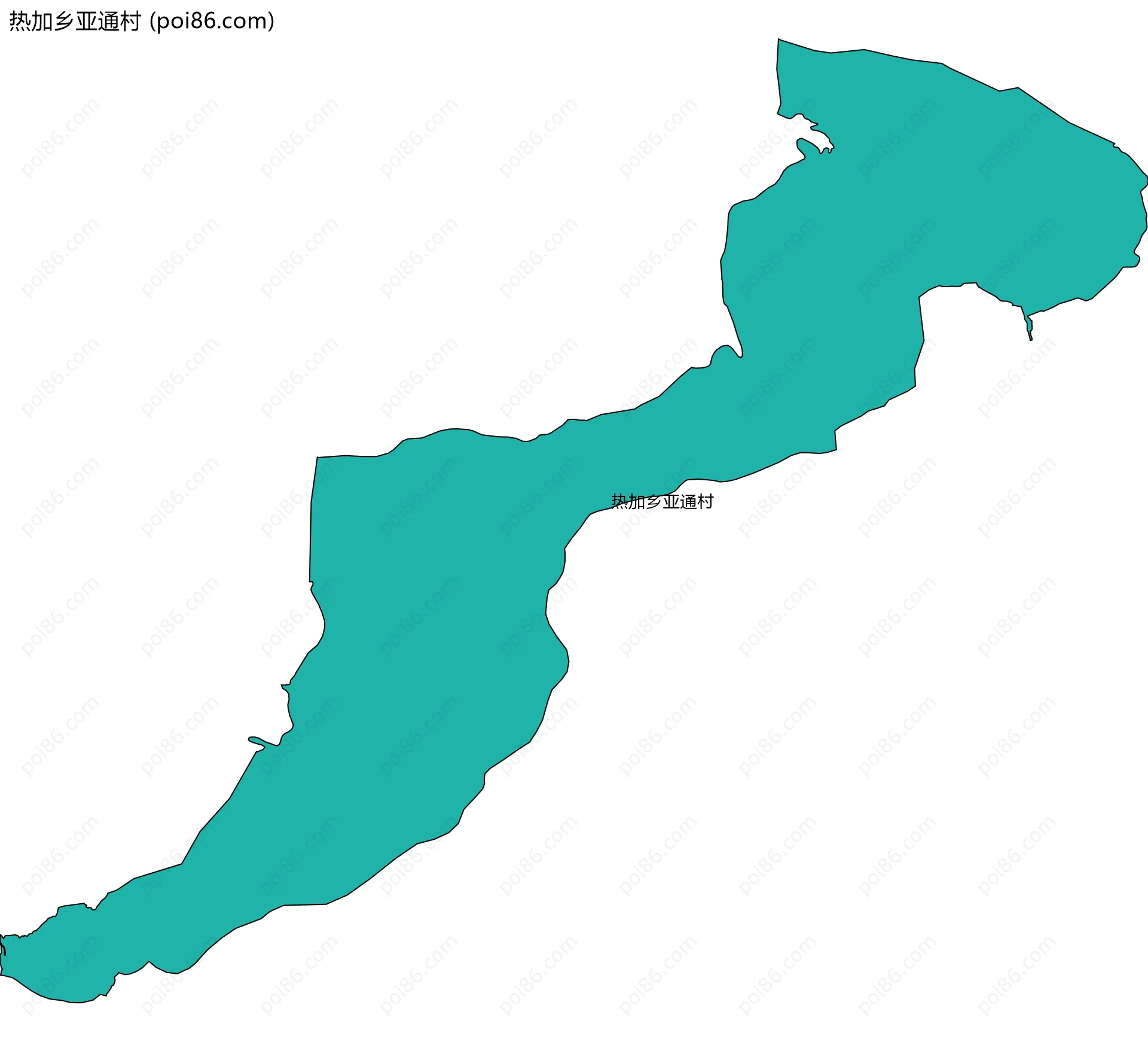 热加乡亚通村边界地图