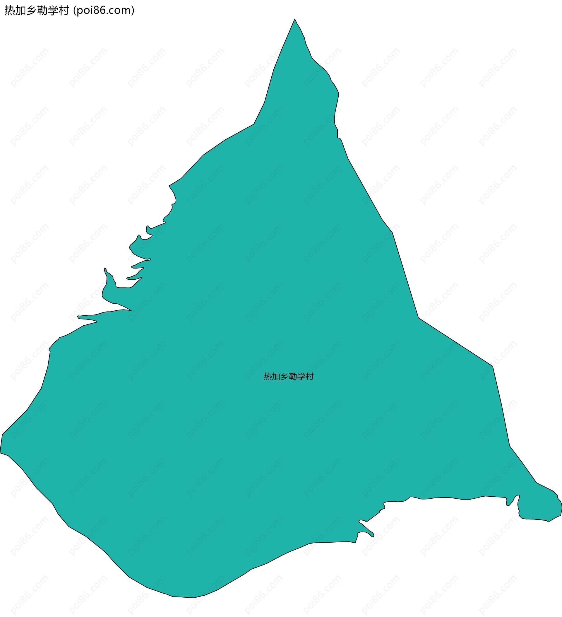 热加乡勒学村边界地图