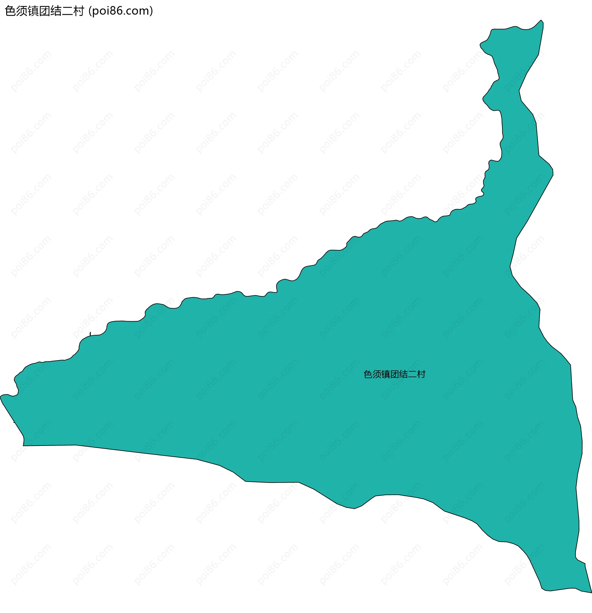 色须镇团结二村边界地图