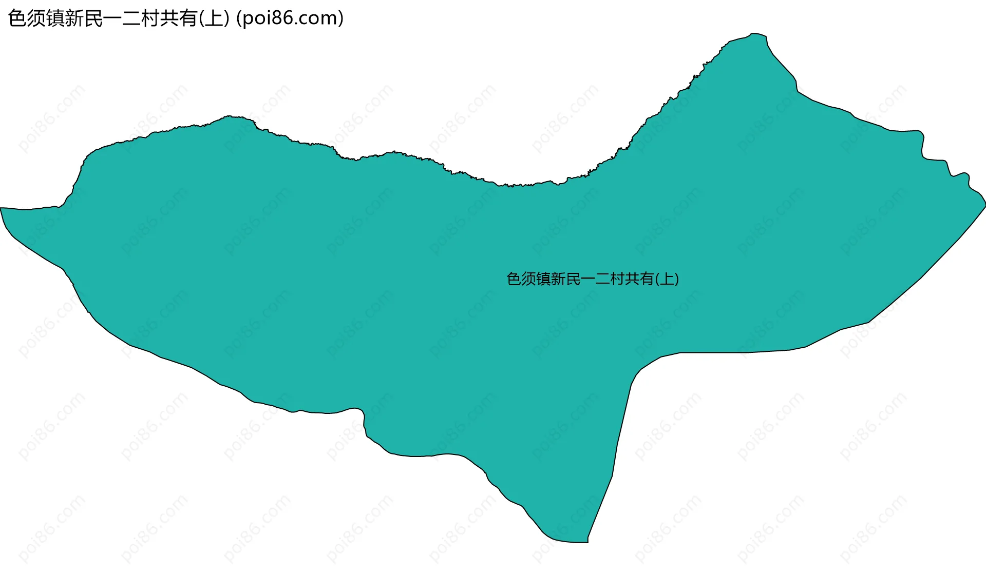 色须镇新民一二村共有(上)边界地图
