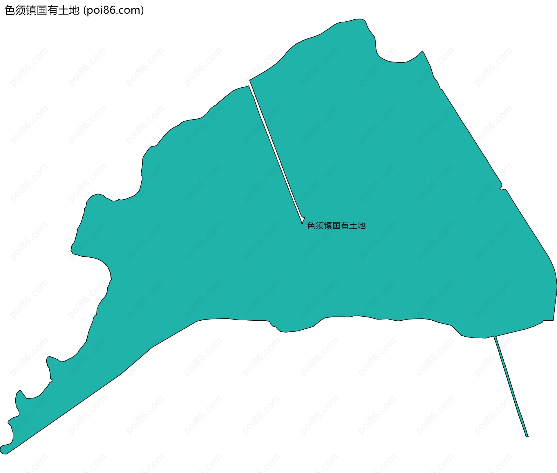 色须镇国有土地边界地图
