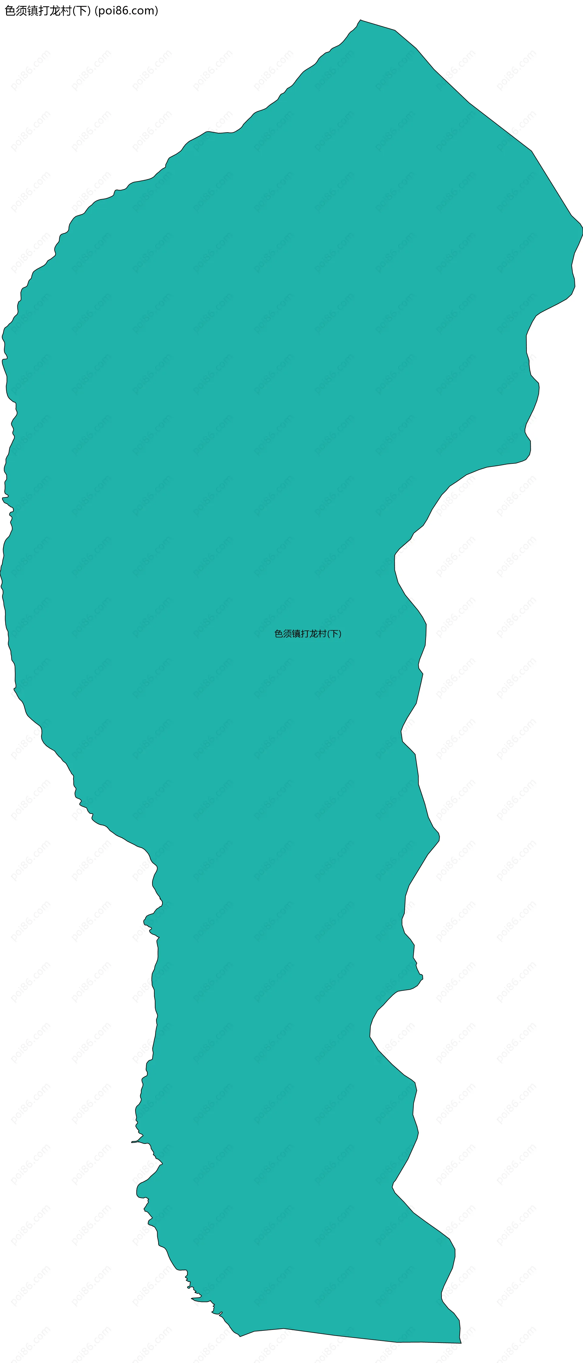 色须镇打龙村(下)边界地图