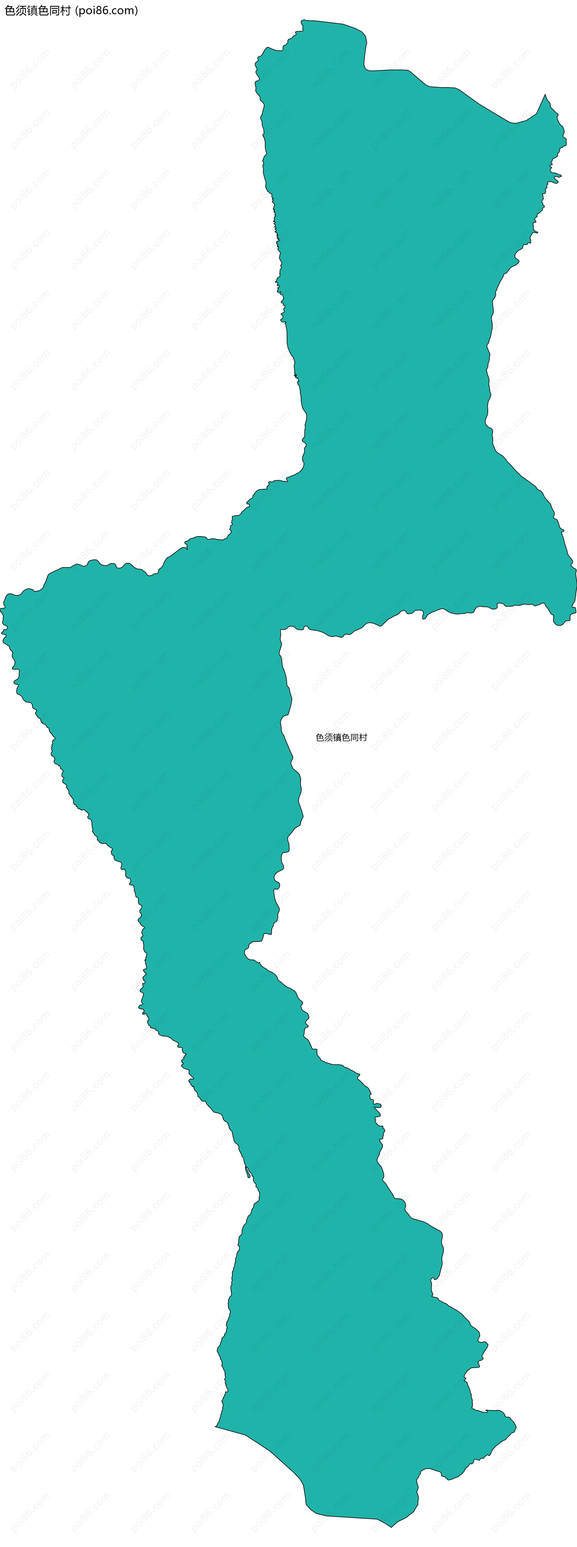 色须镇色同村边界地图