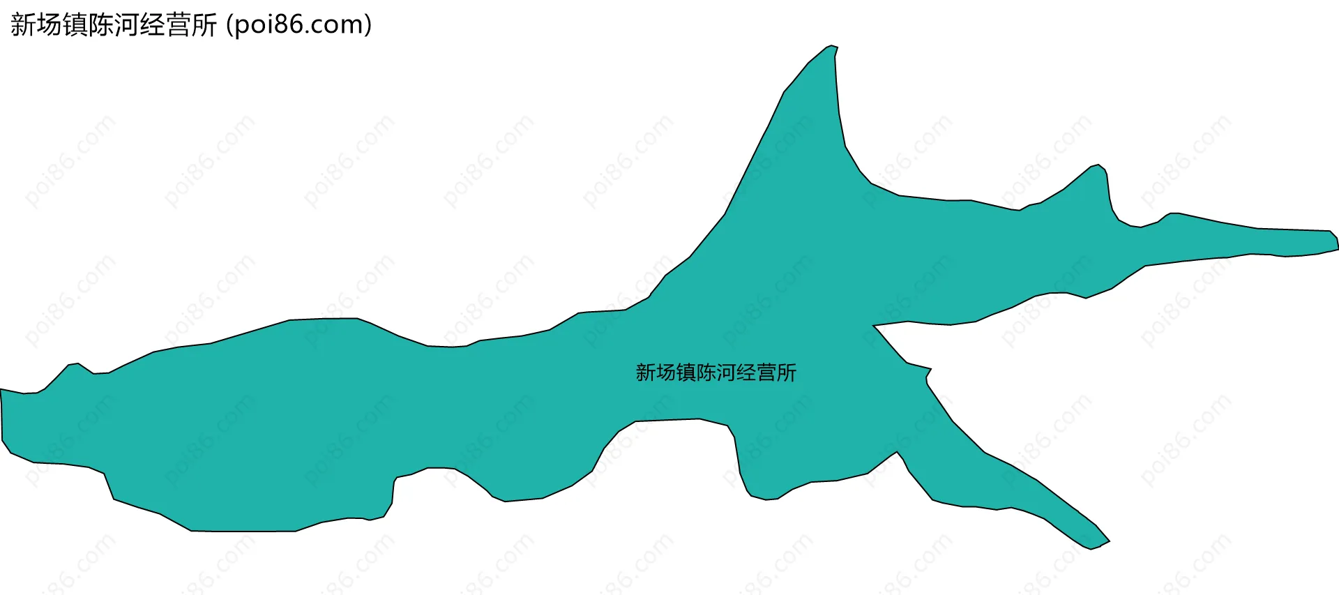 新场镇陈河经营所边界地图