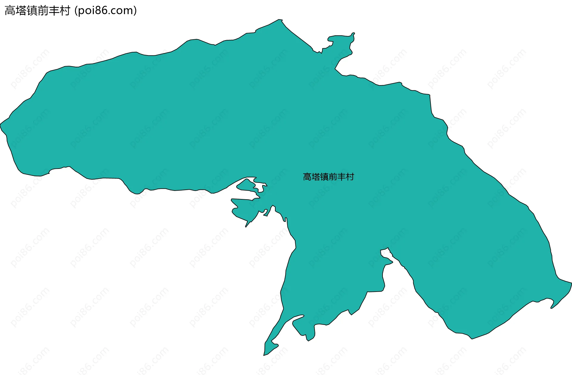 高塔镇前丰村边界地图