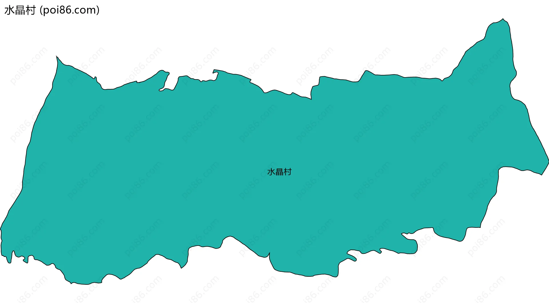 水晶村边界地图