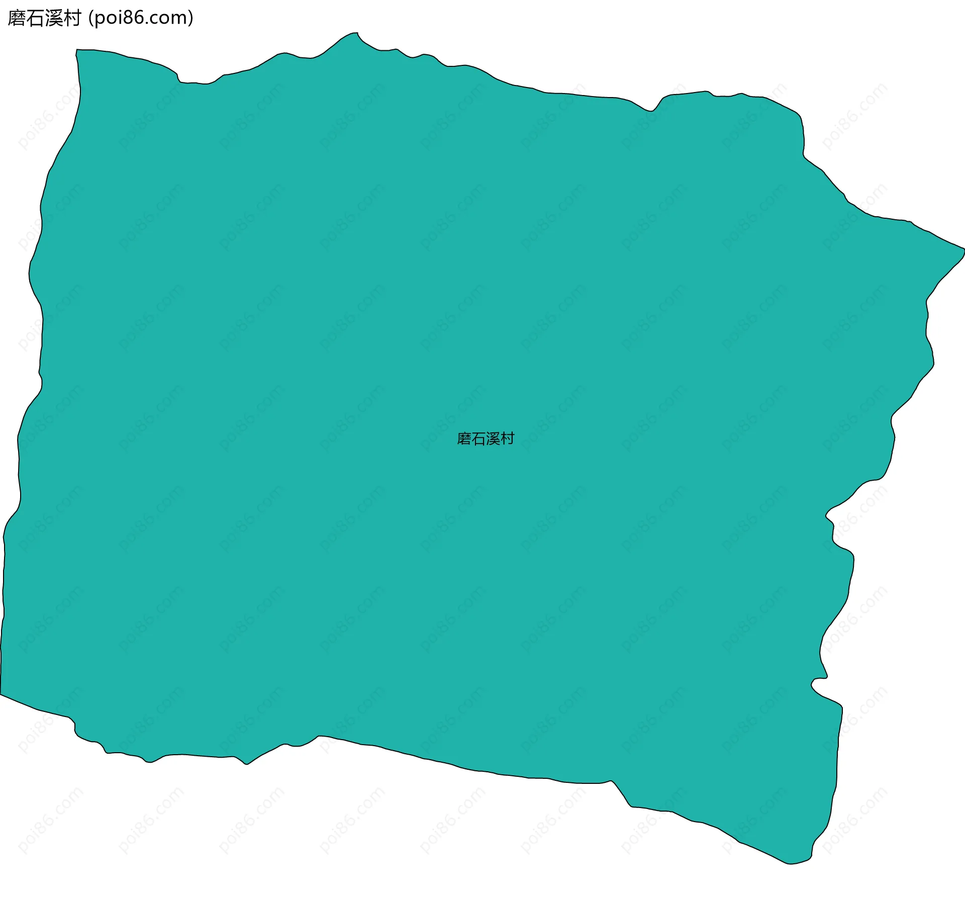 磨石溪村边界地图