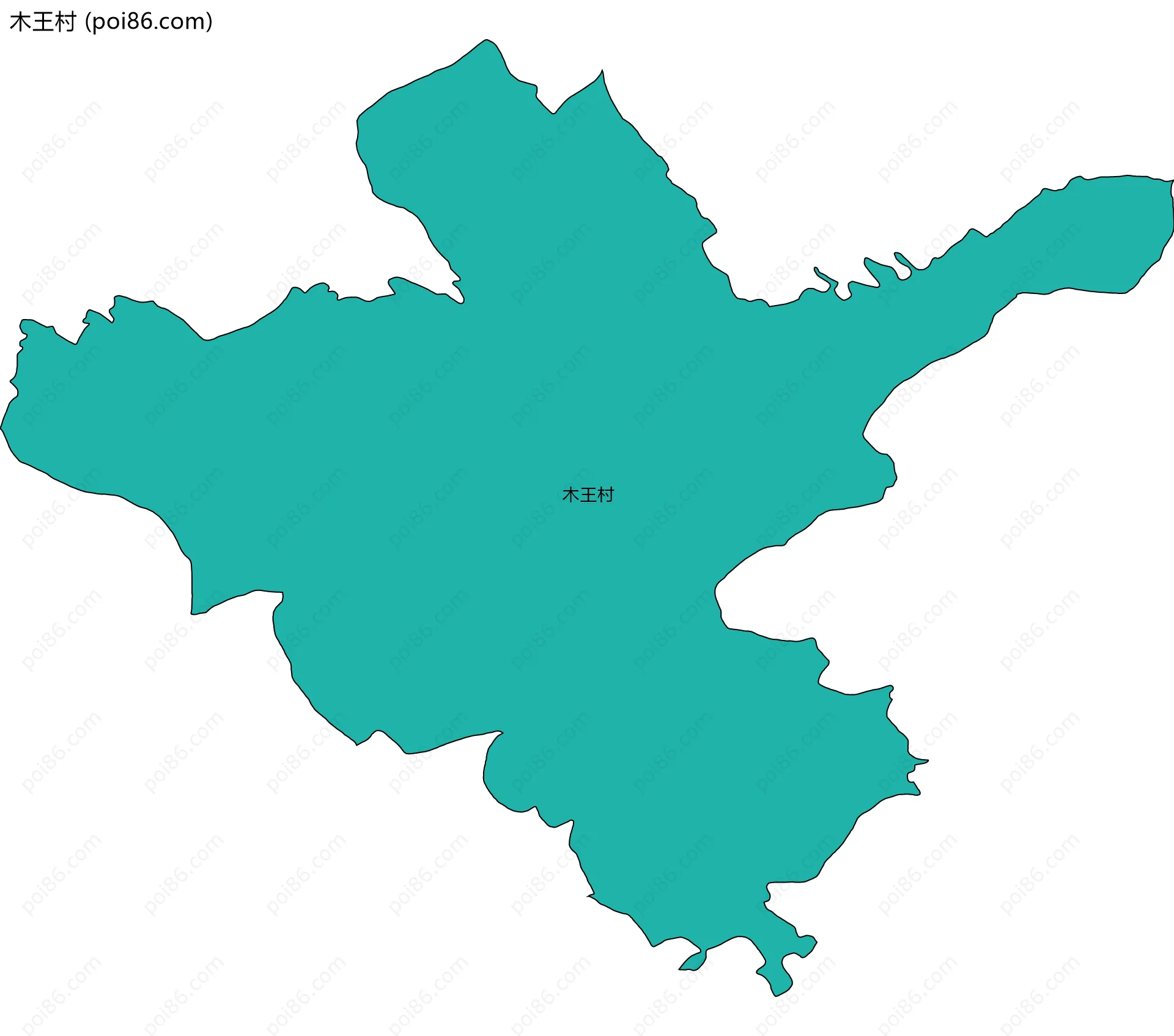 木王村边界地图