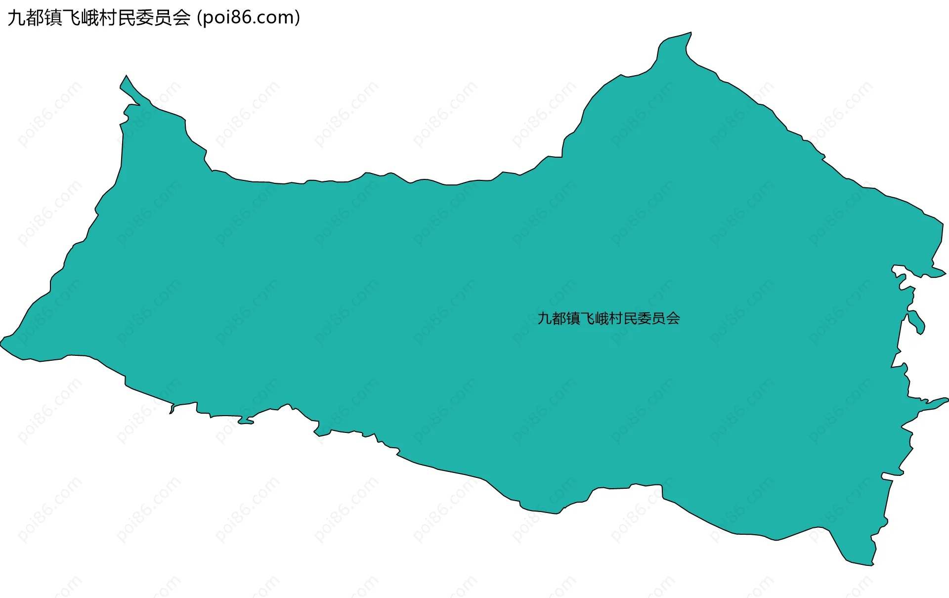 九都镇飞峨村民委员会边界地图