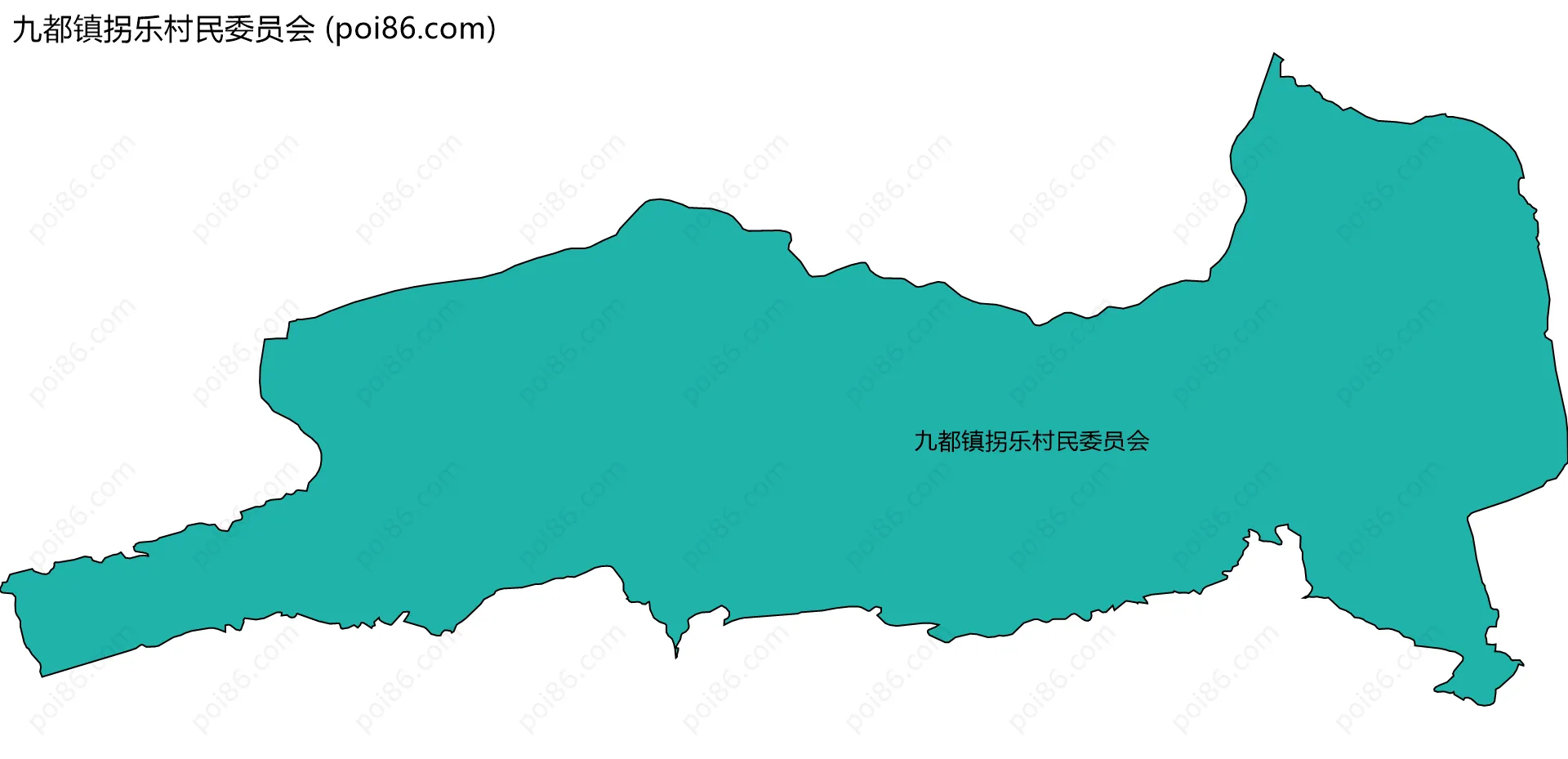 九都镇拐乐村民委员会边界地图