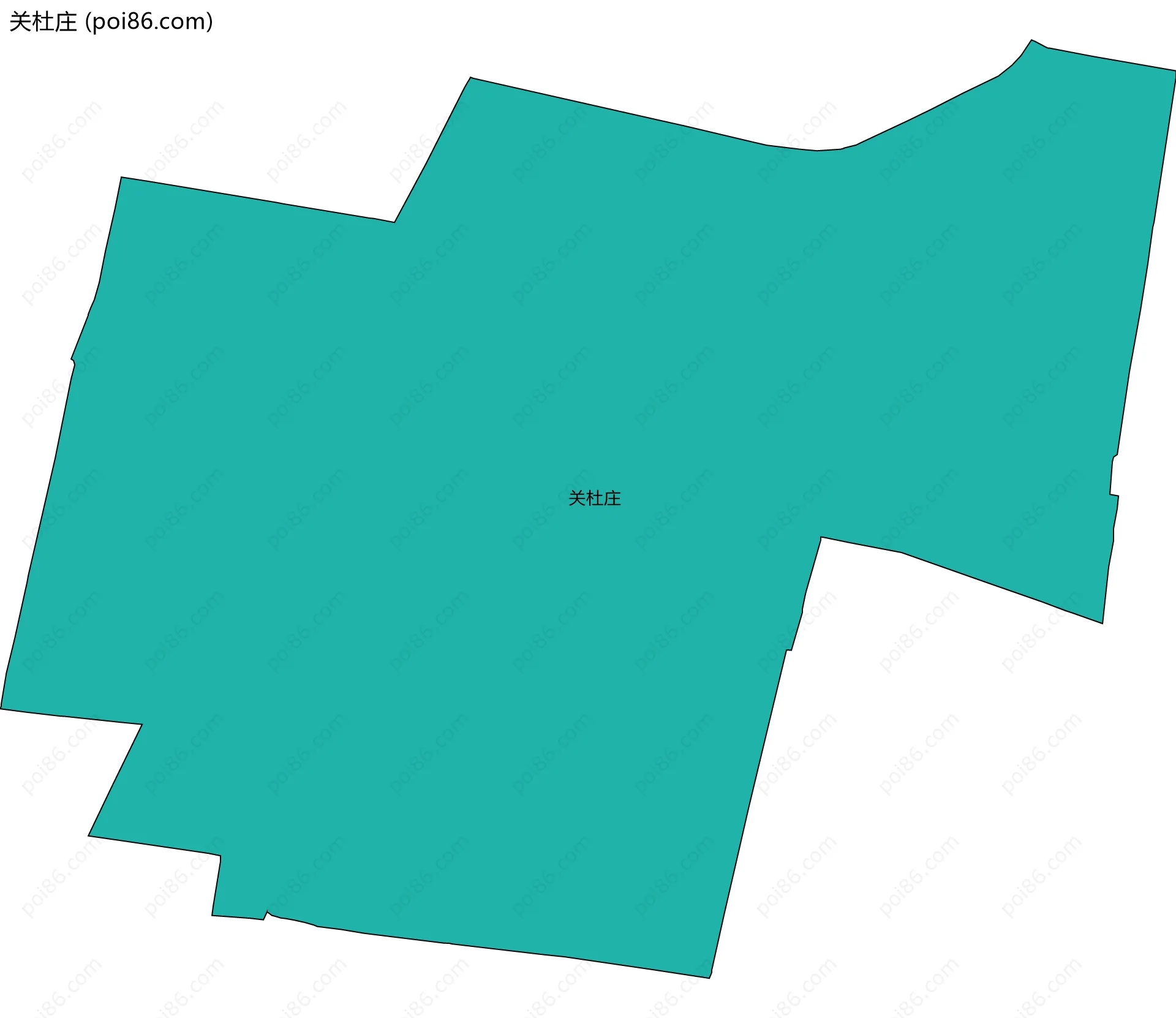 关杜庄边界地图