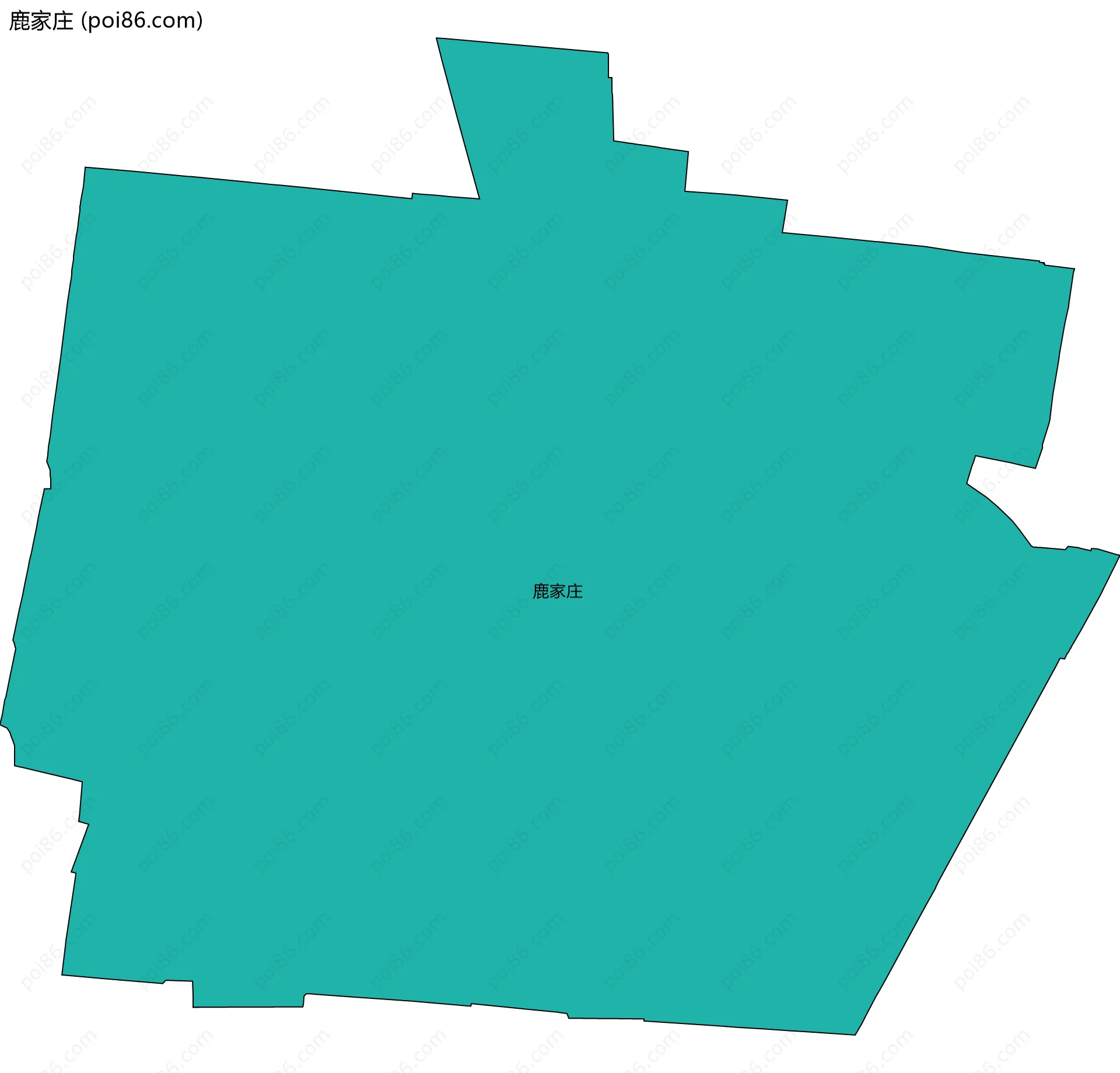 鹿家庄边界地图