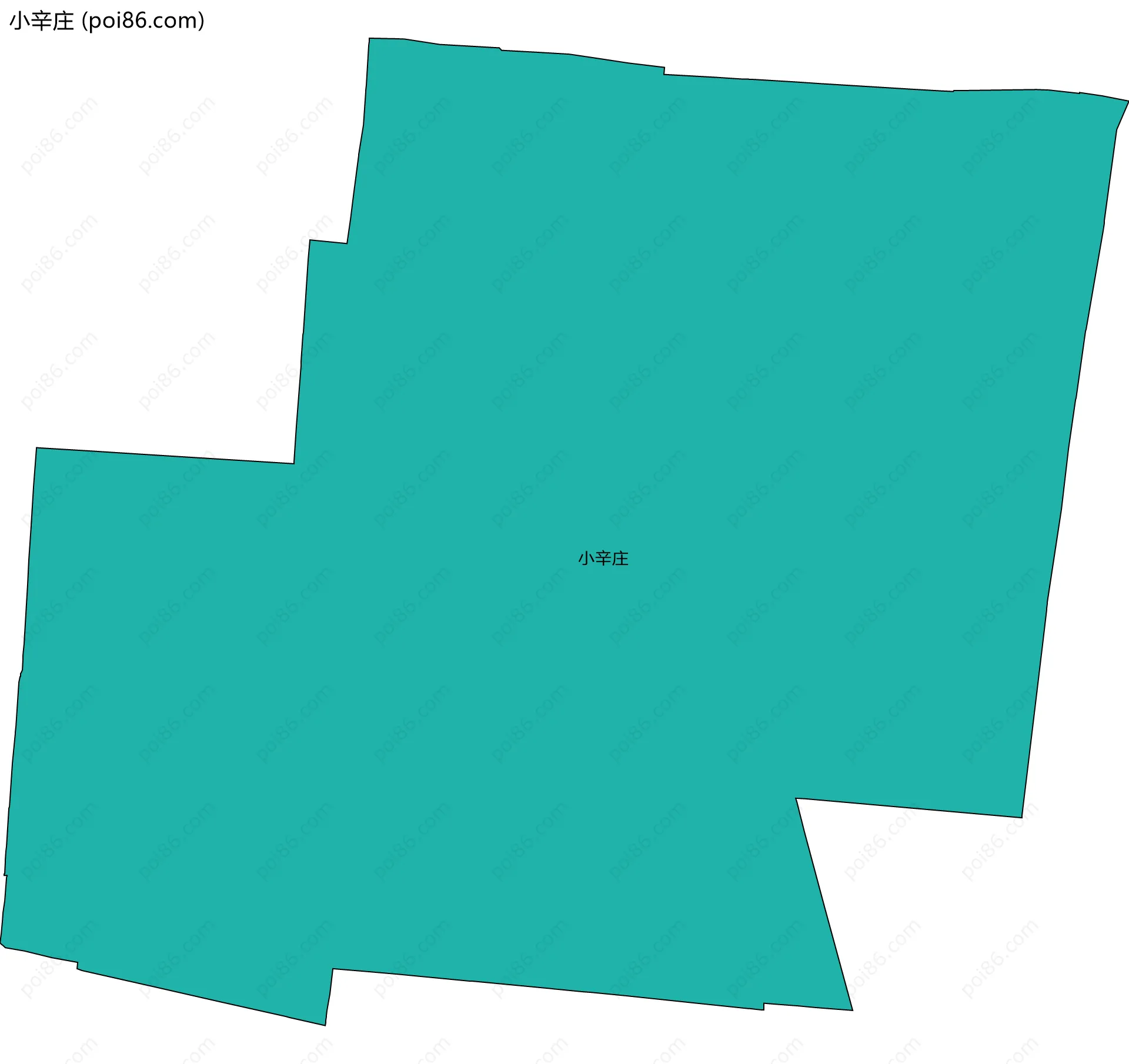 小辛庄边界地图