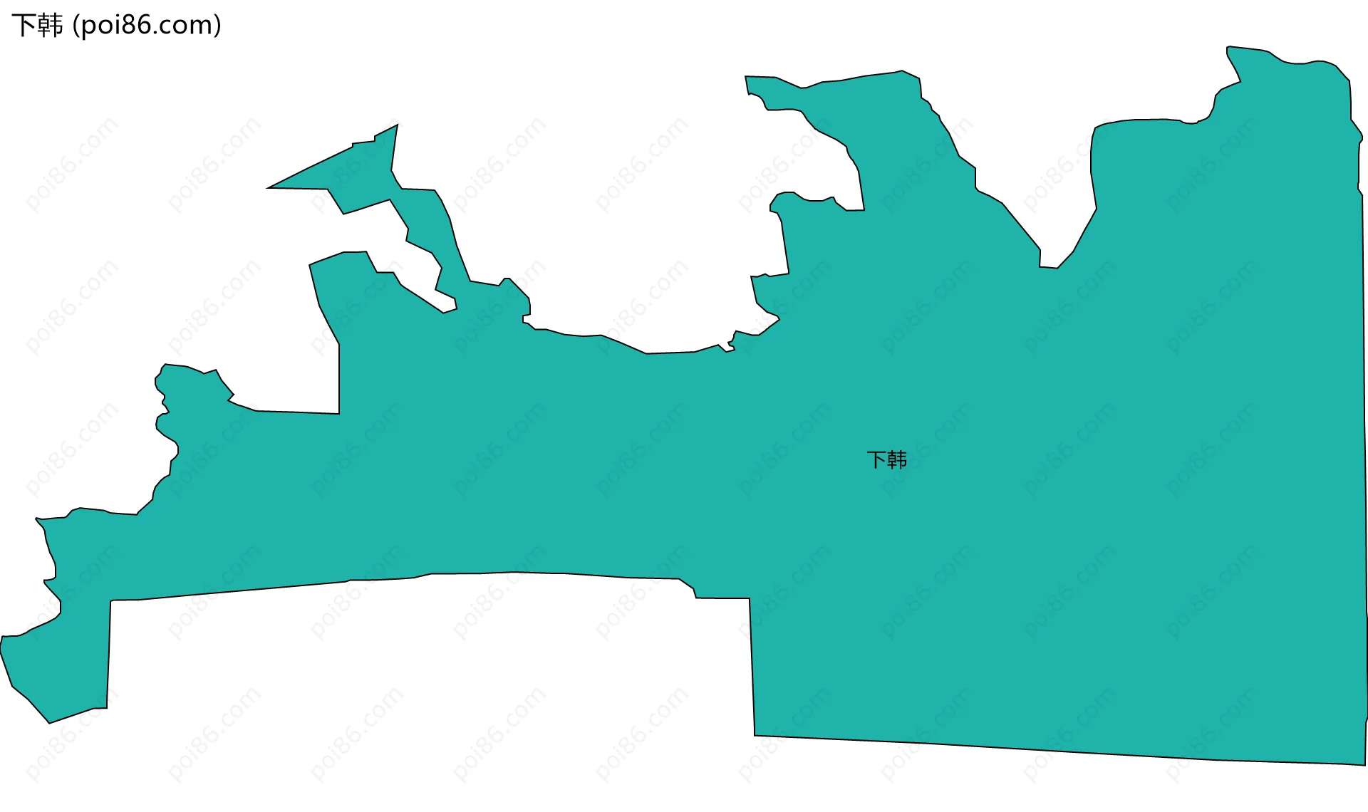 下韩边界地图