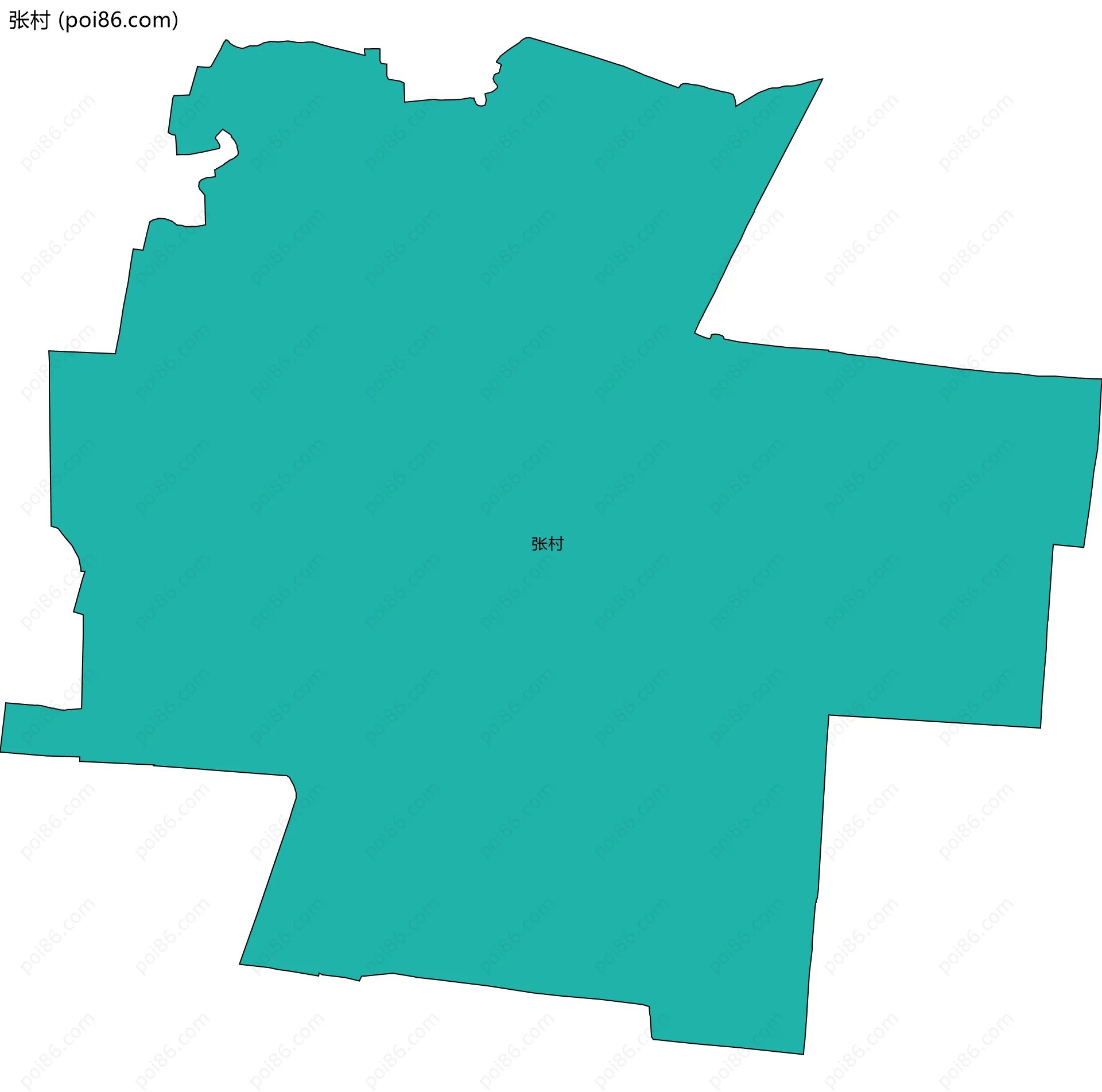 张村边界地图