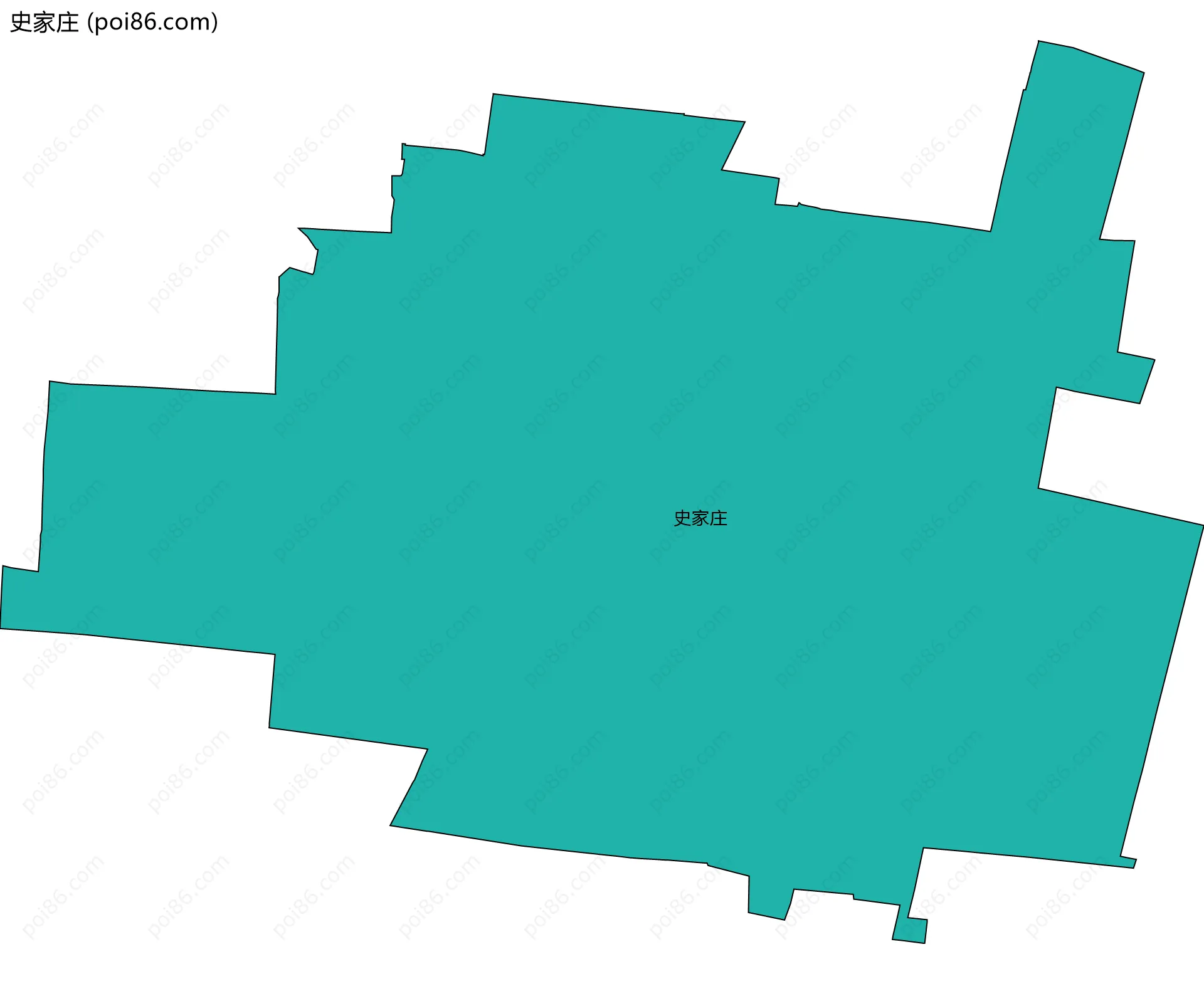 史家庄边界地图