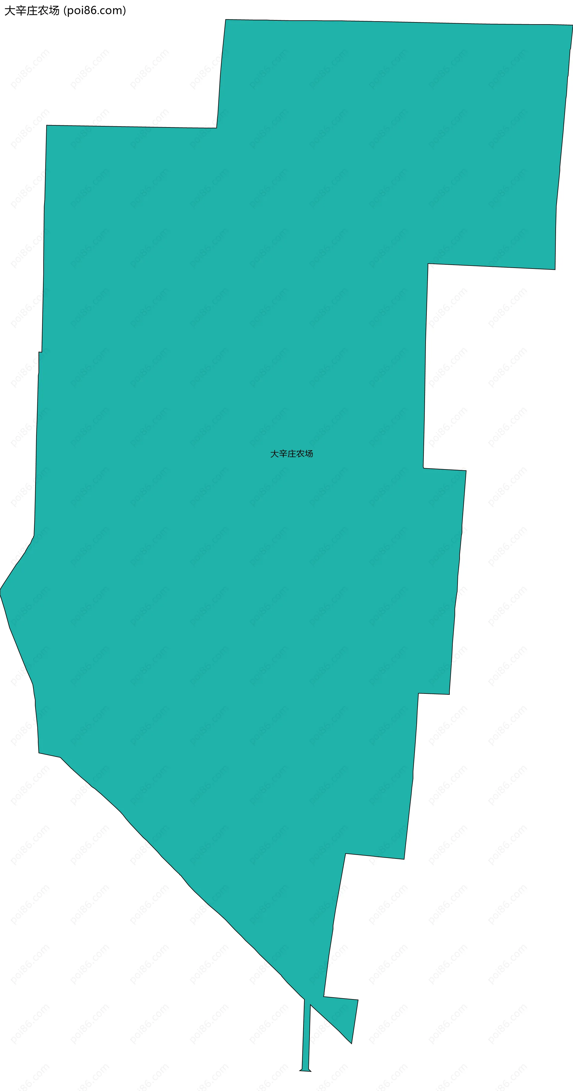 大辛庄农场边界地图