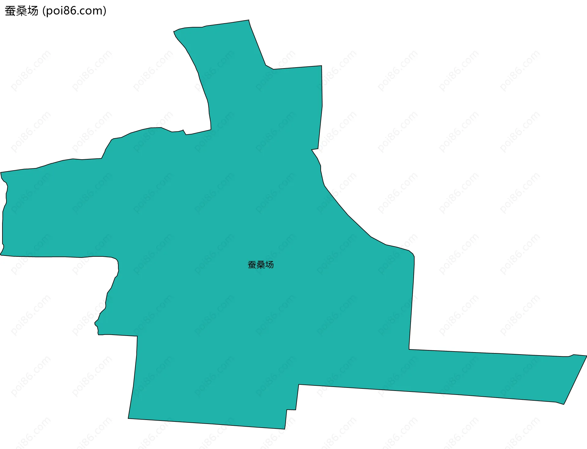 蚕桑场边界地图