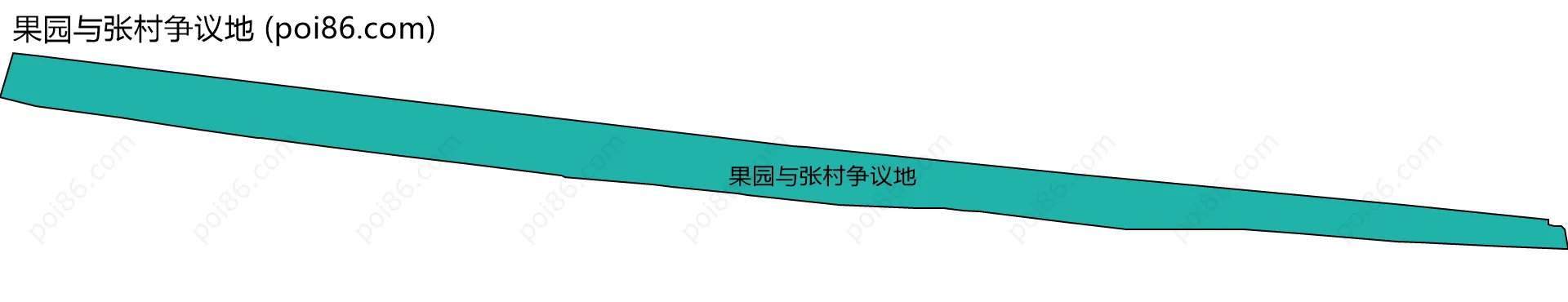 果园与张村争议地边界地图