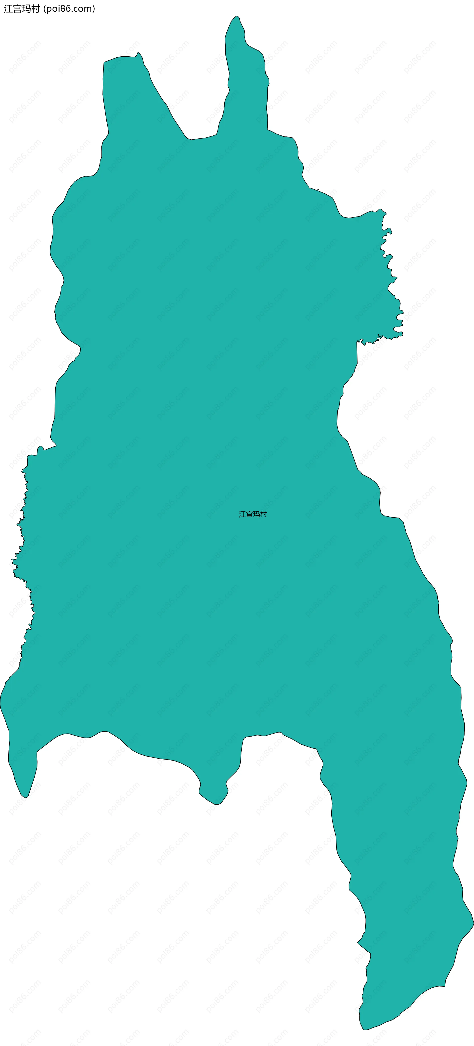 江宫玛村边界地图