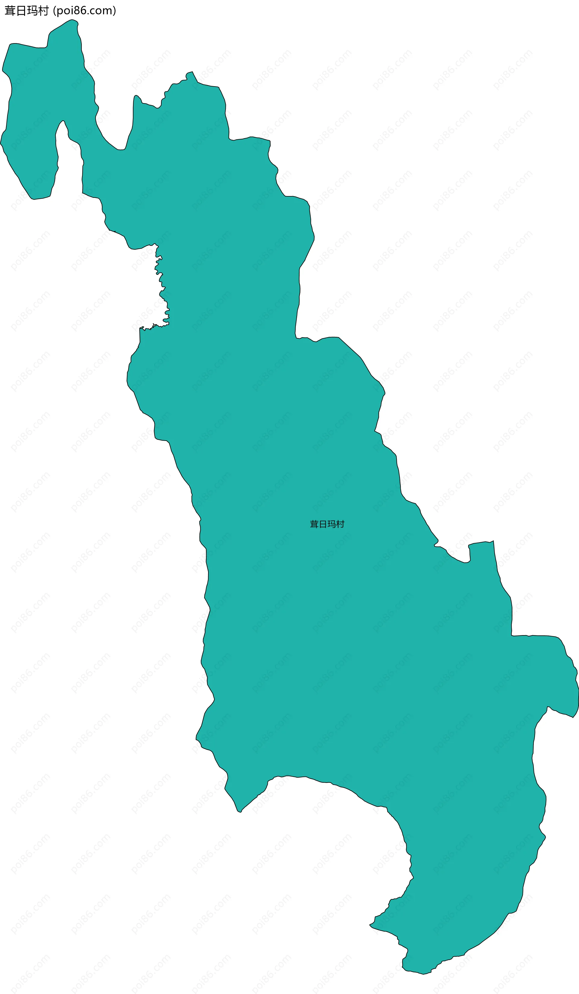 茸日玛村边界地图