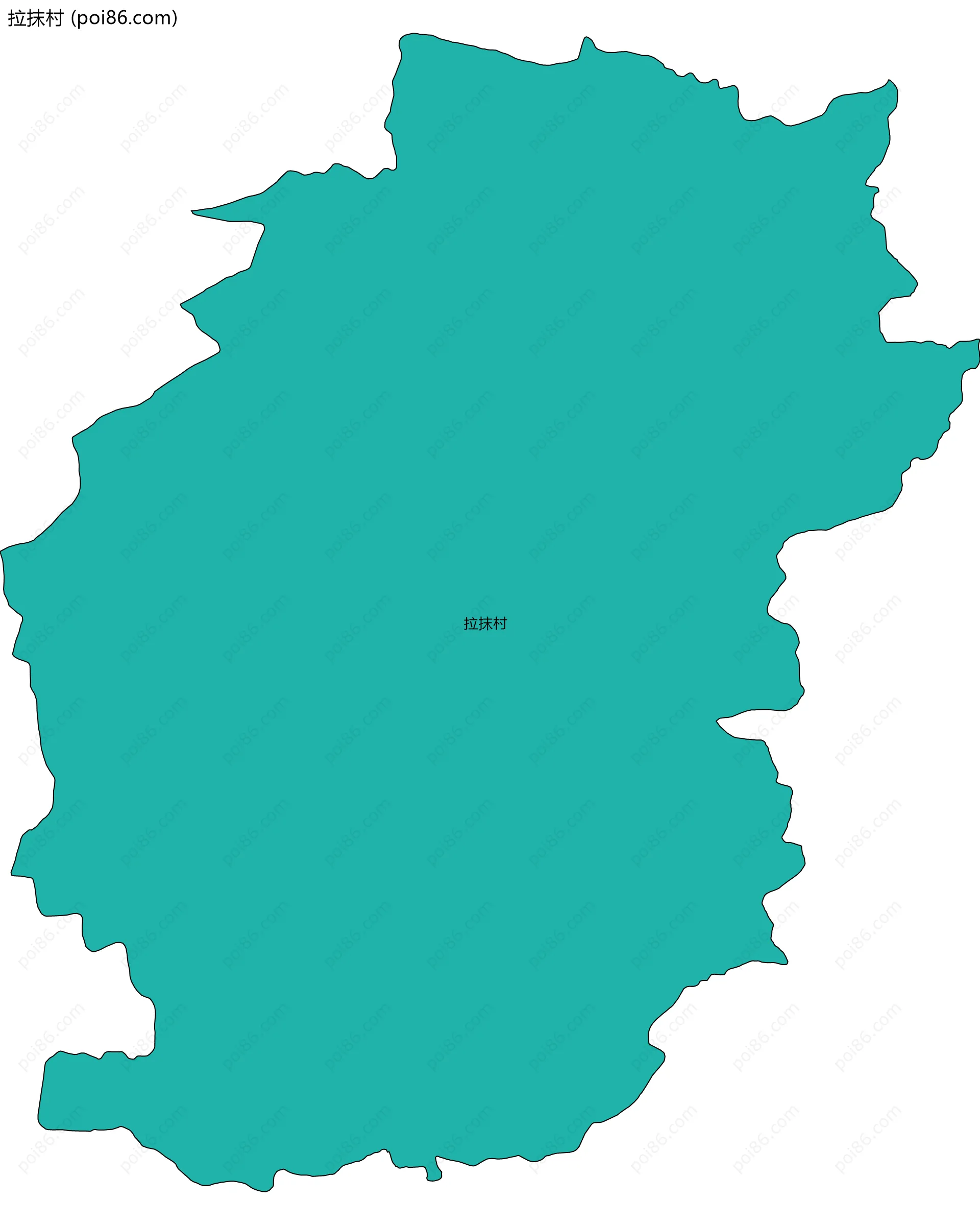 拉抹村边界地图