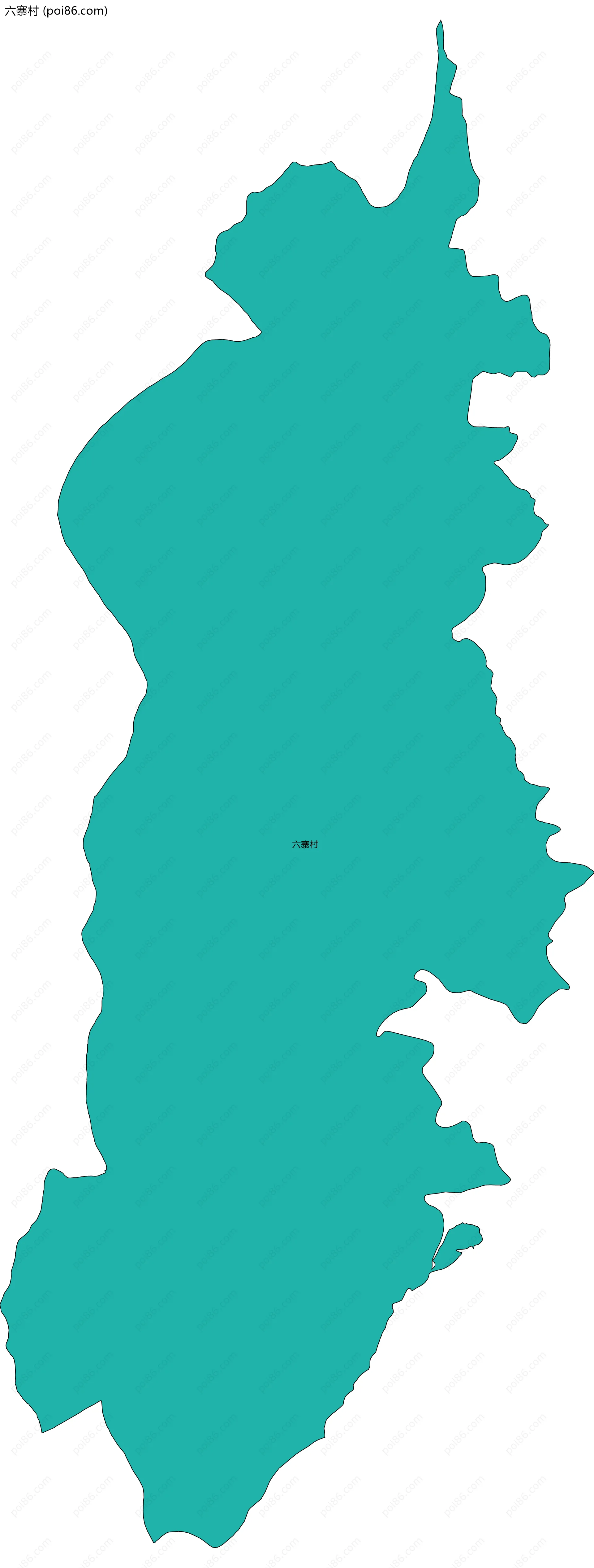 六寨村边界地图