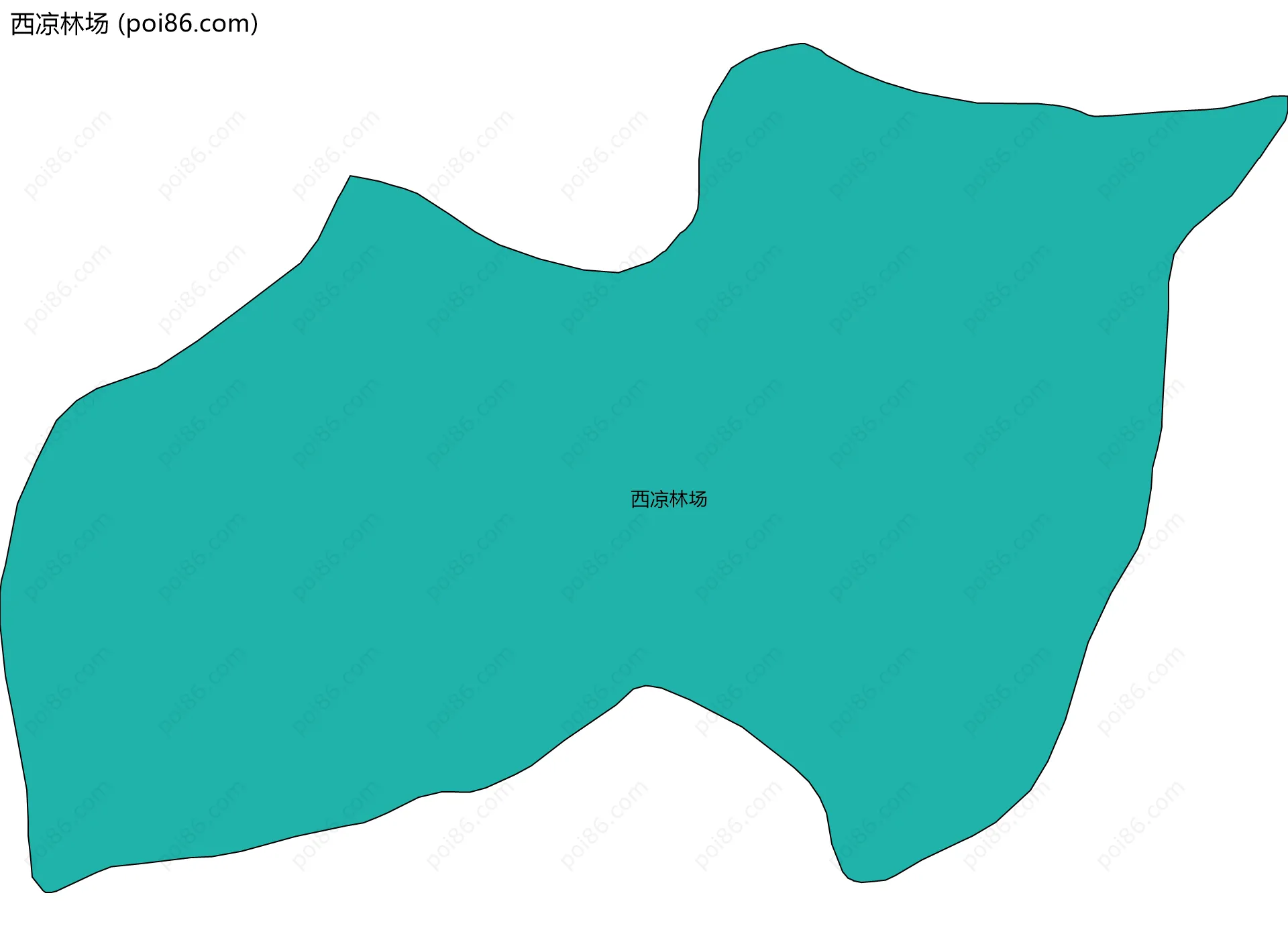 西凉林场边界地图