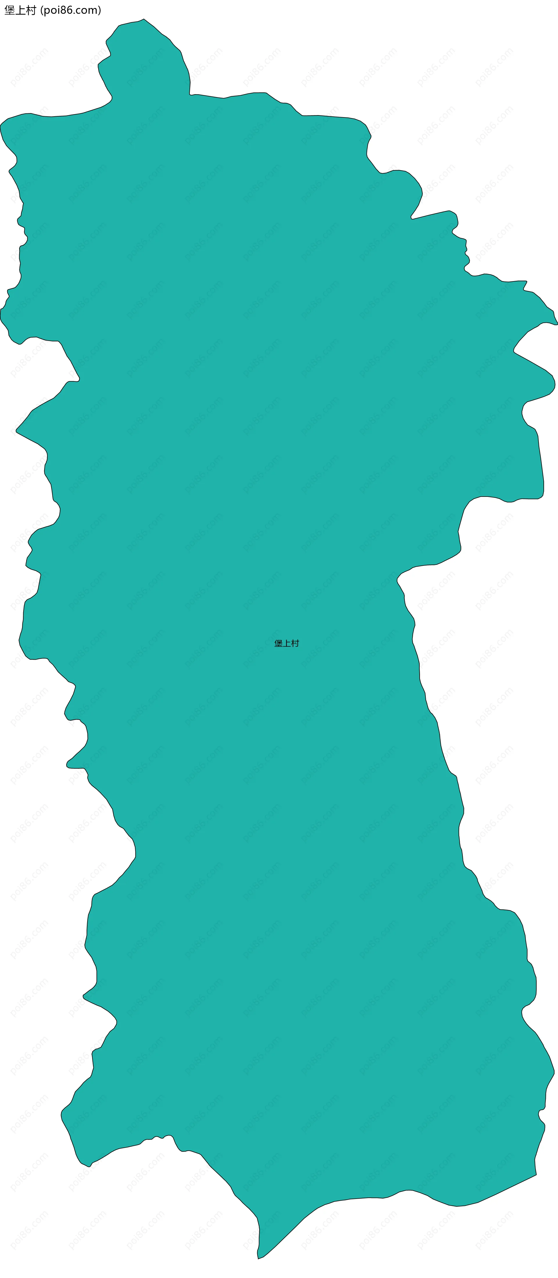 堡上村边界地图