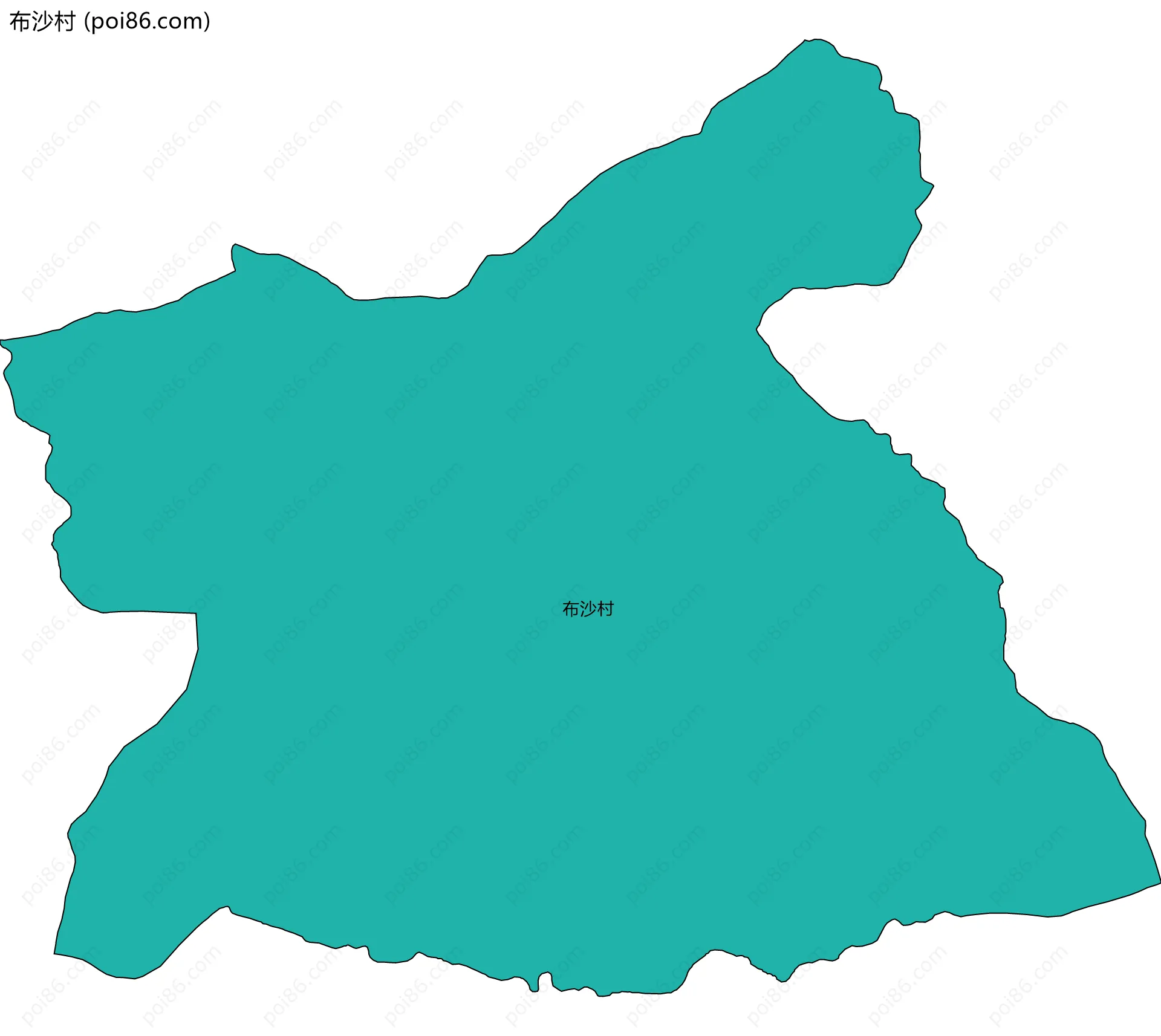 布沙村边界地图