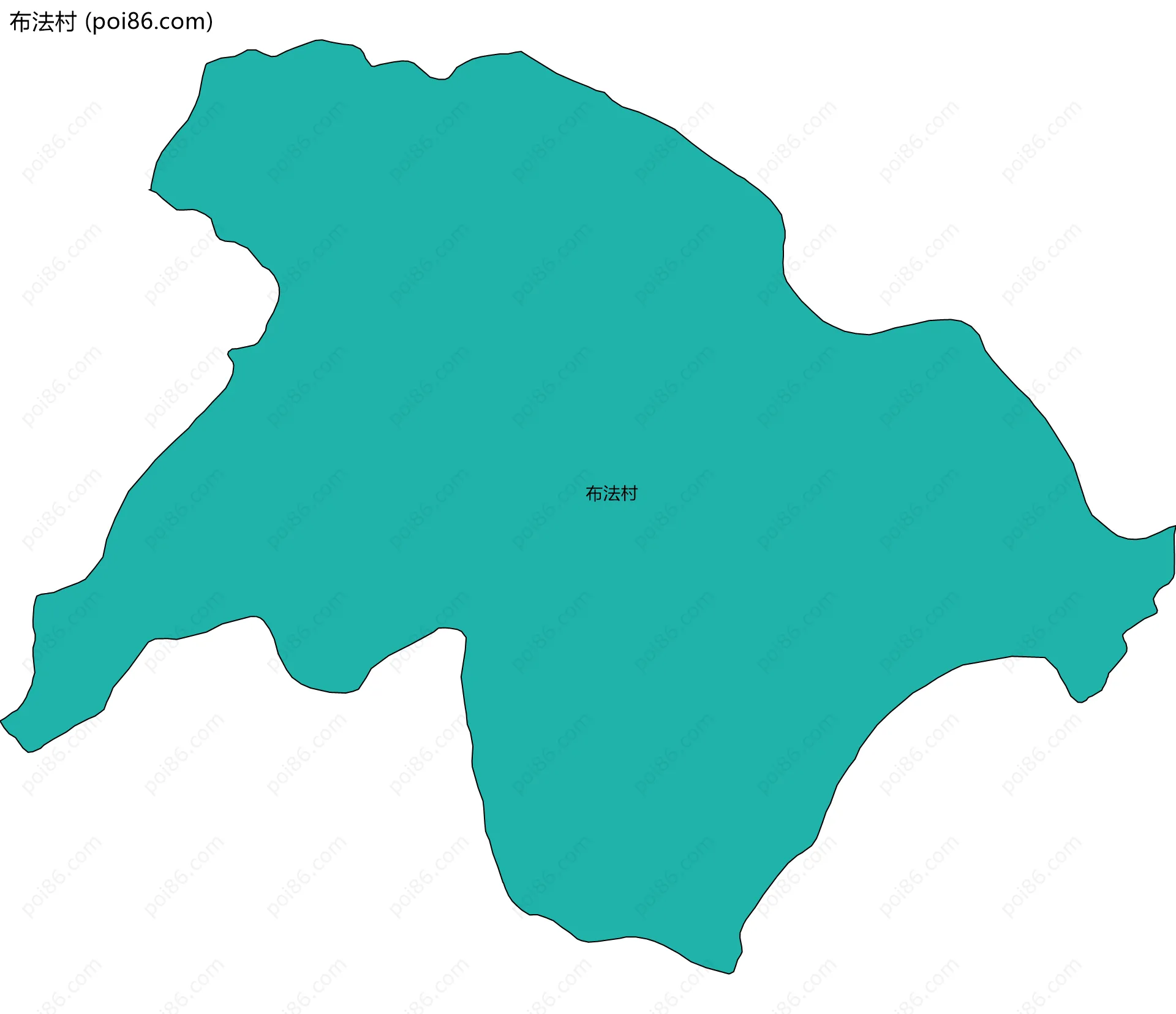 布法村边界地图