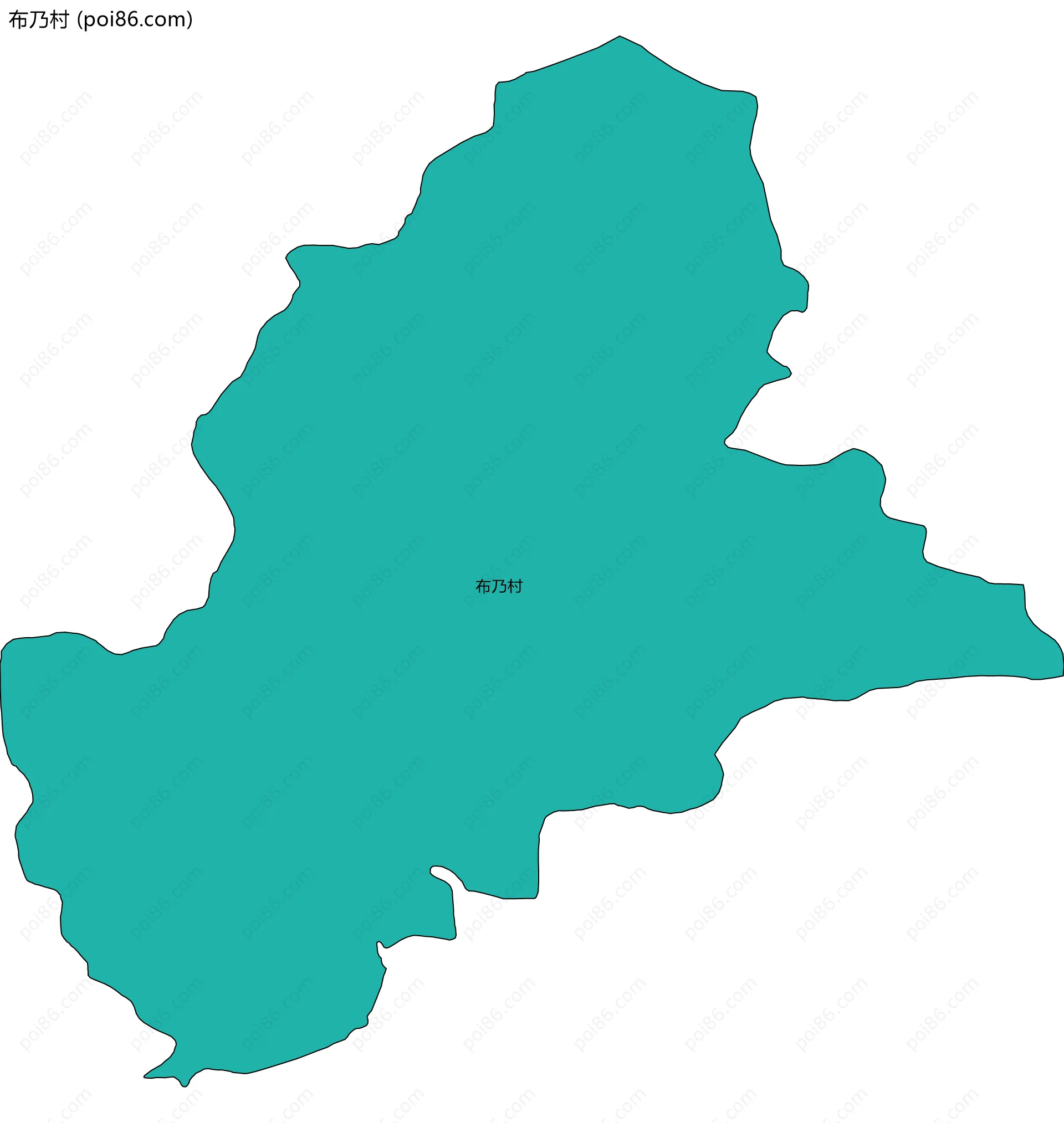 布乃村边界地图