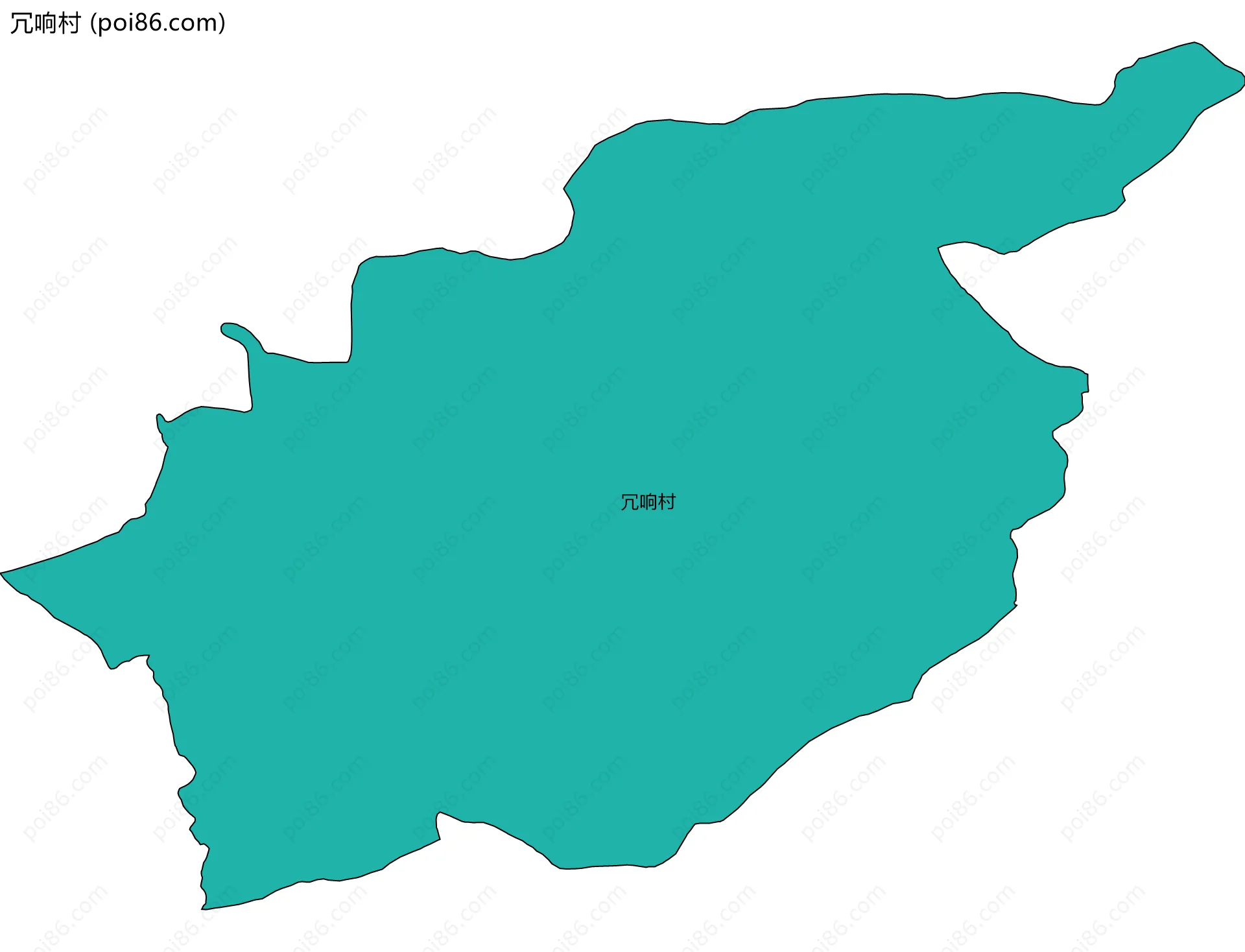 冗响村边界地图