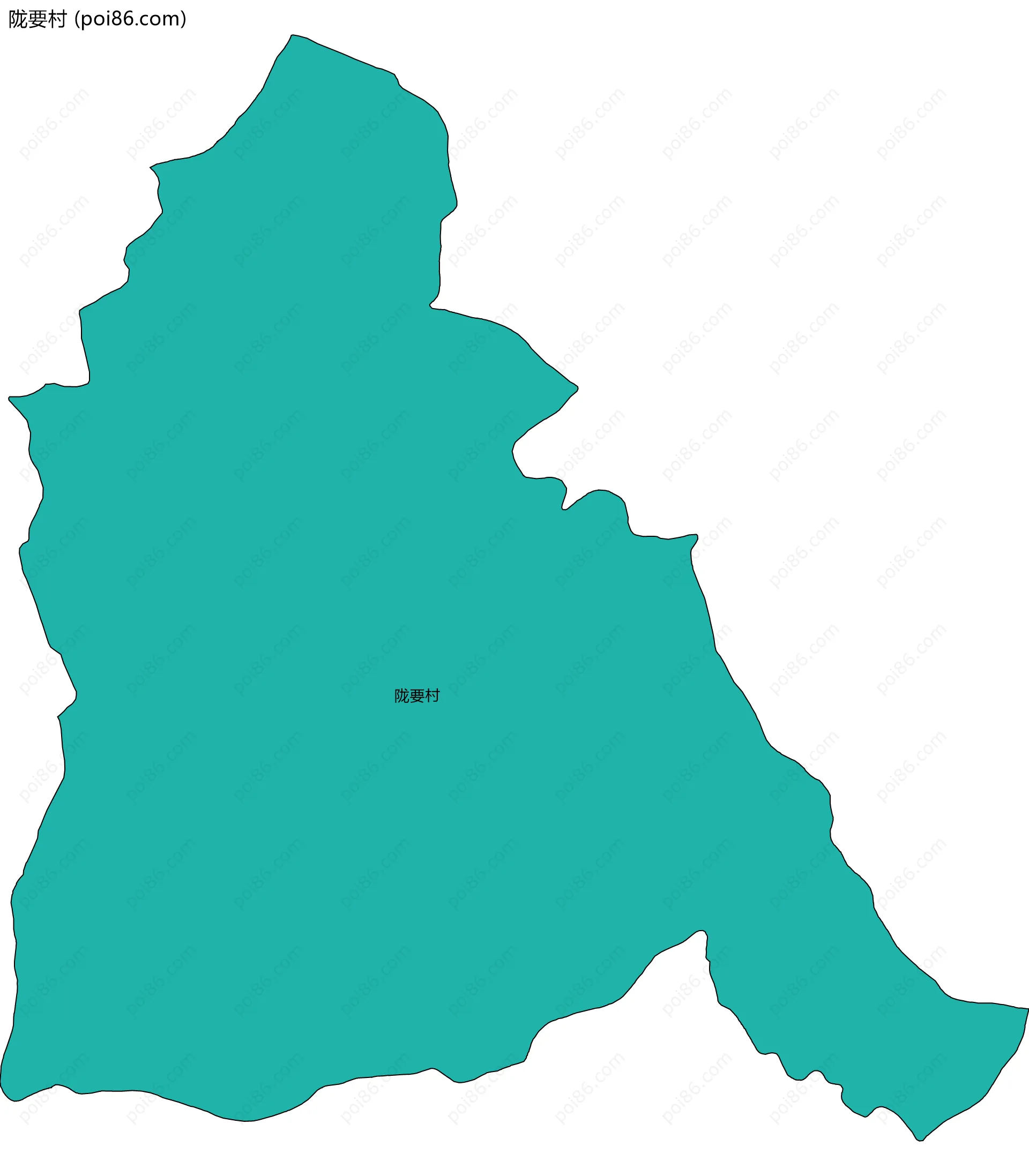 陇要村边界地图