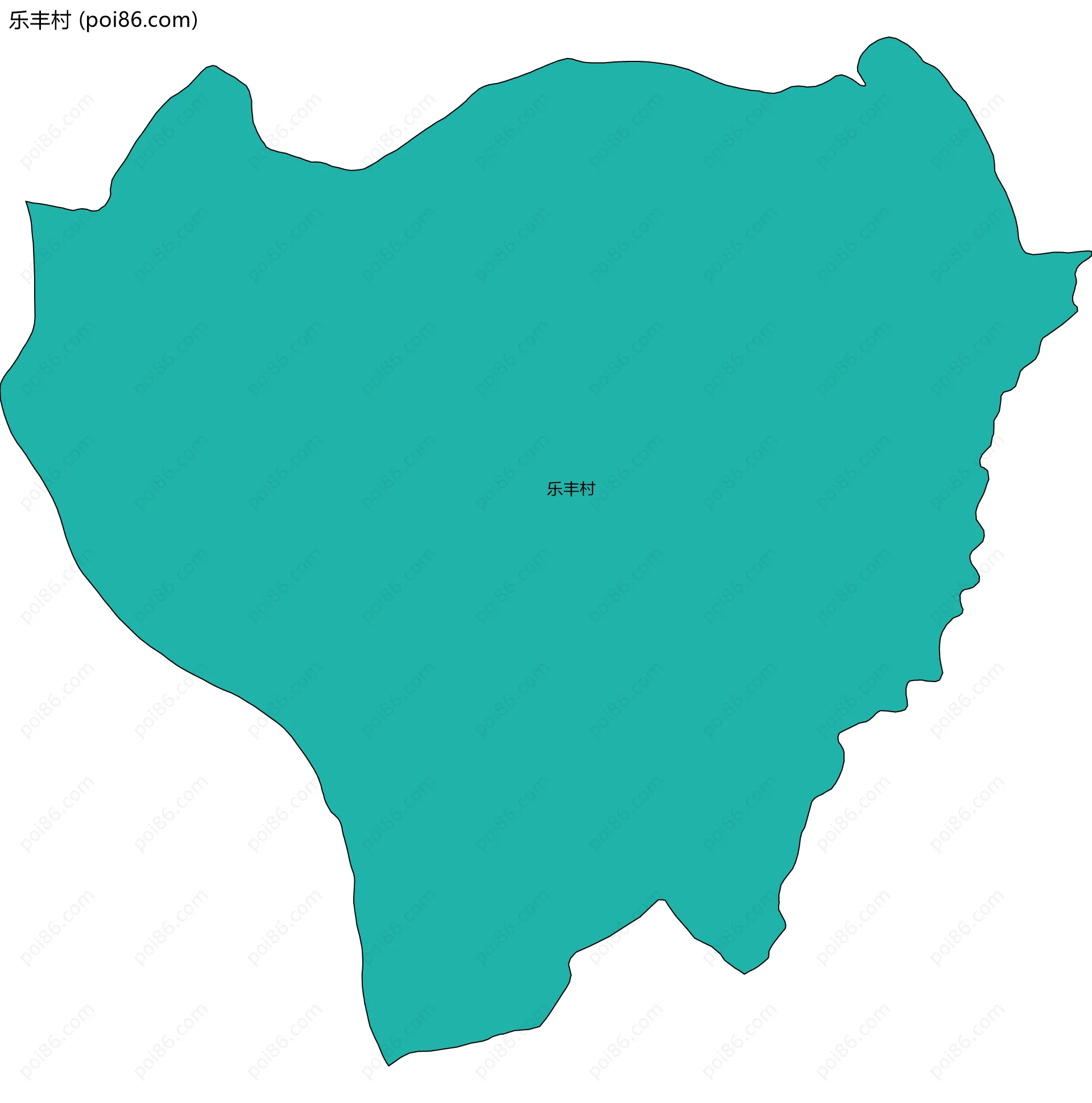 乐丰村边界地图