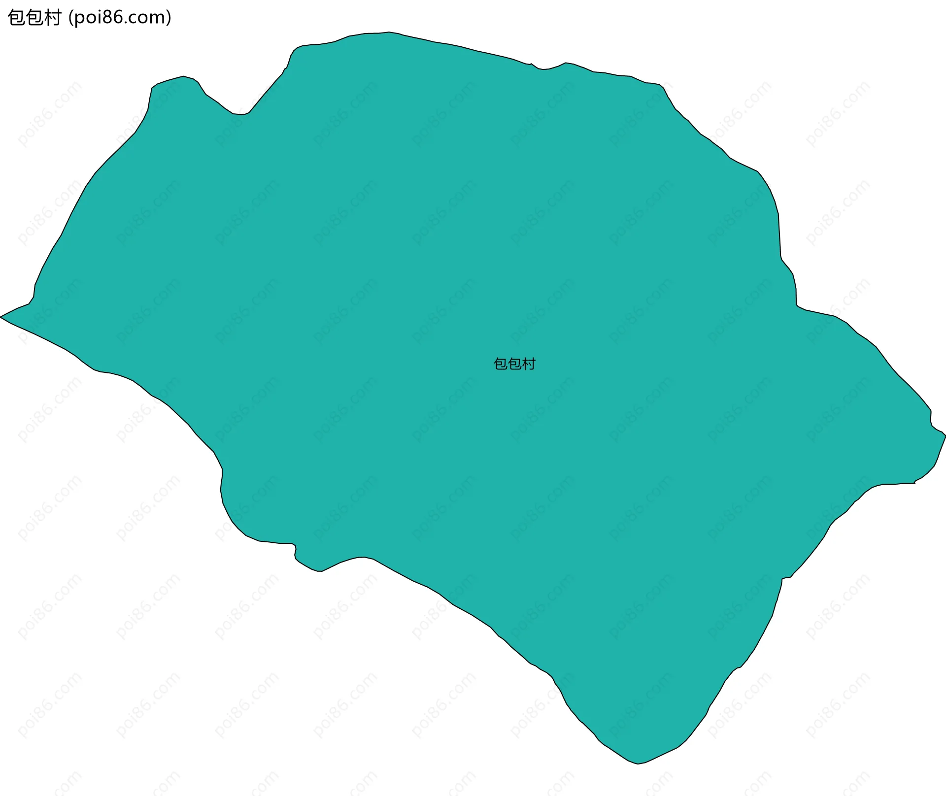 包包村边界地图