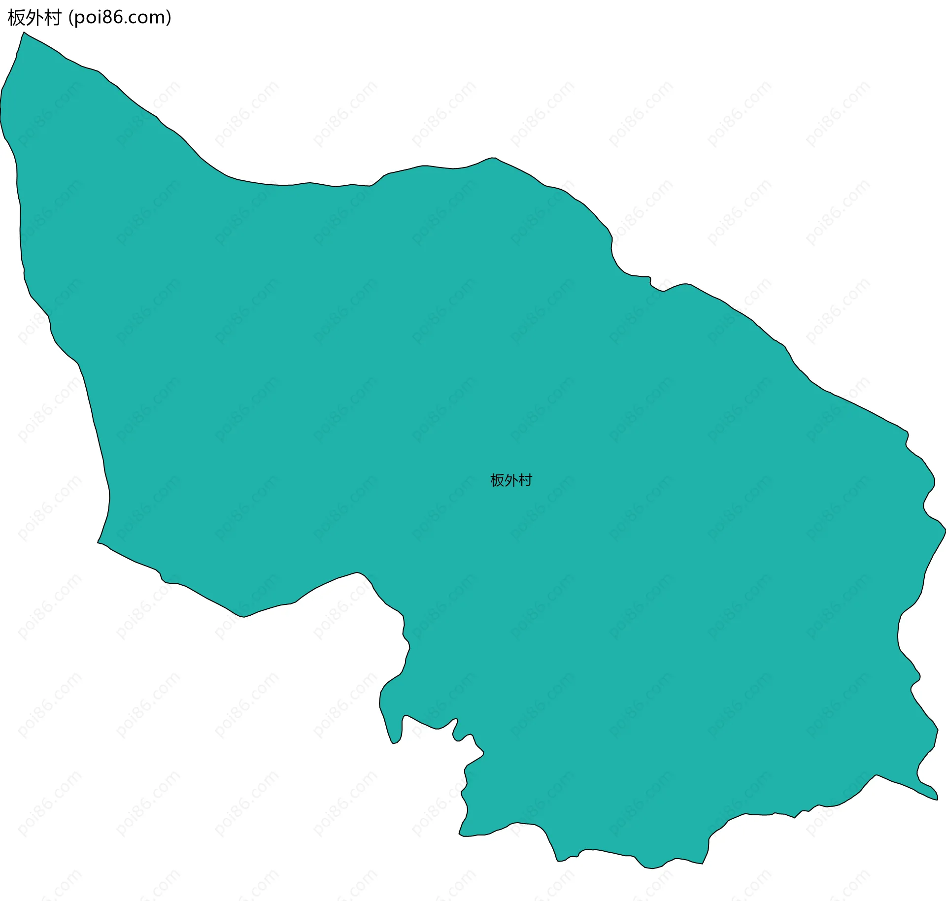 板外村边界地图