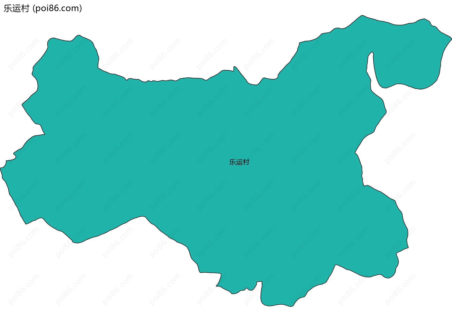 乐运村边界地图