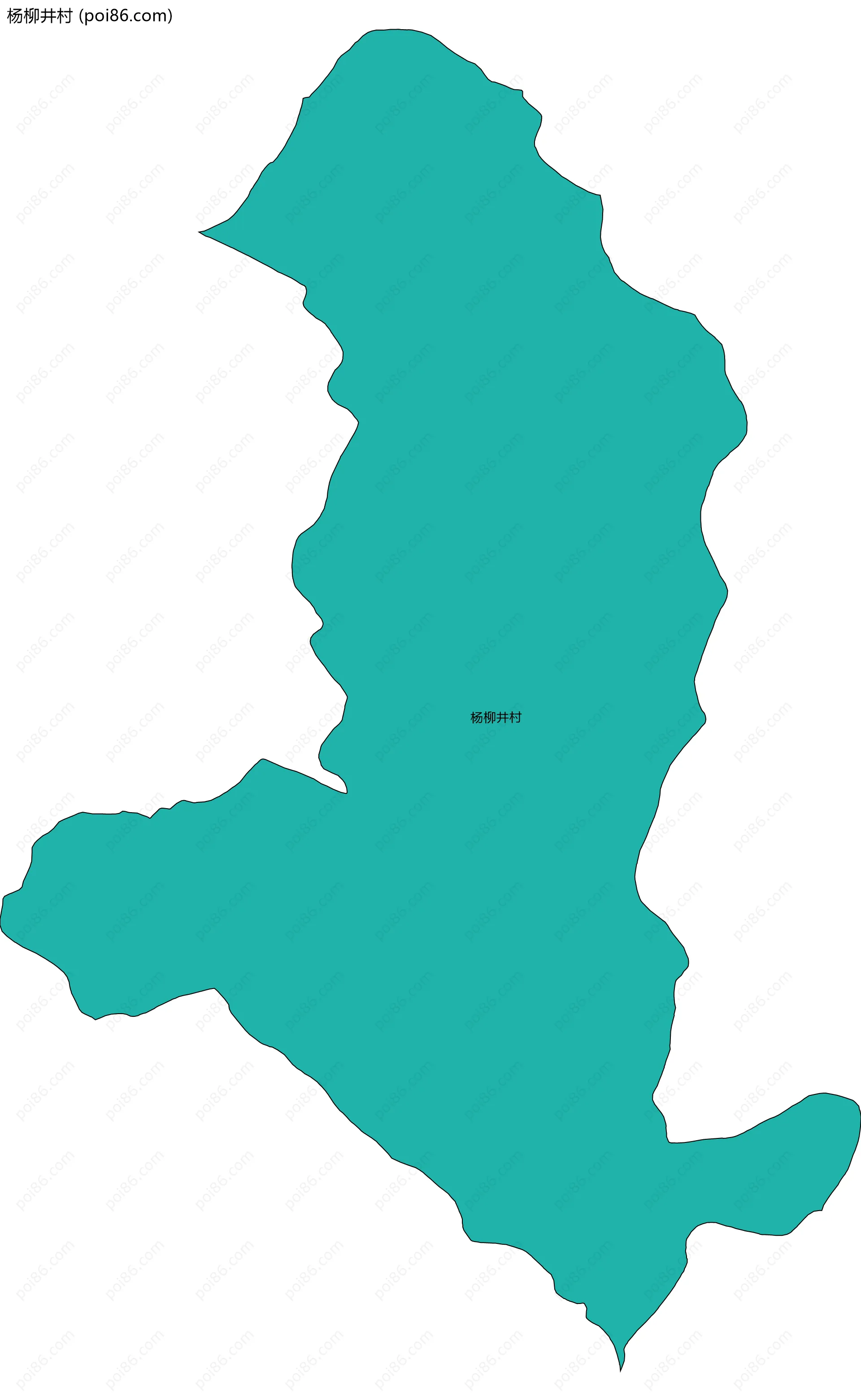 杨柳井村边界地图